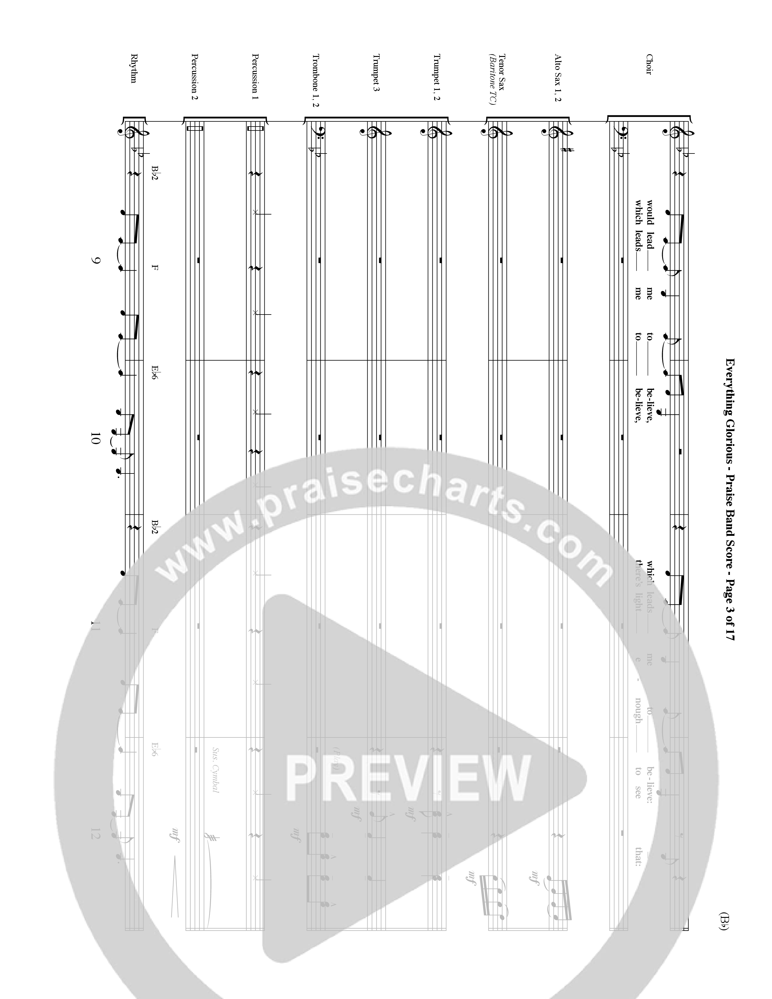 Everything Glorious (Choral Anthem SATB) Conductor's Score (Word Music Choral / Orch. Terry Winch)