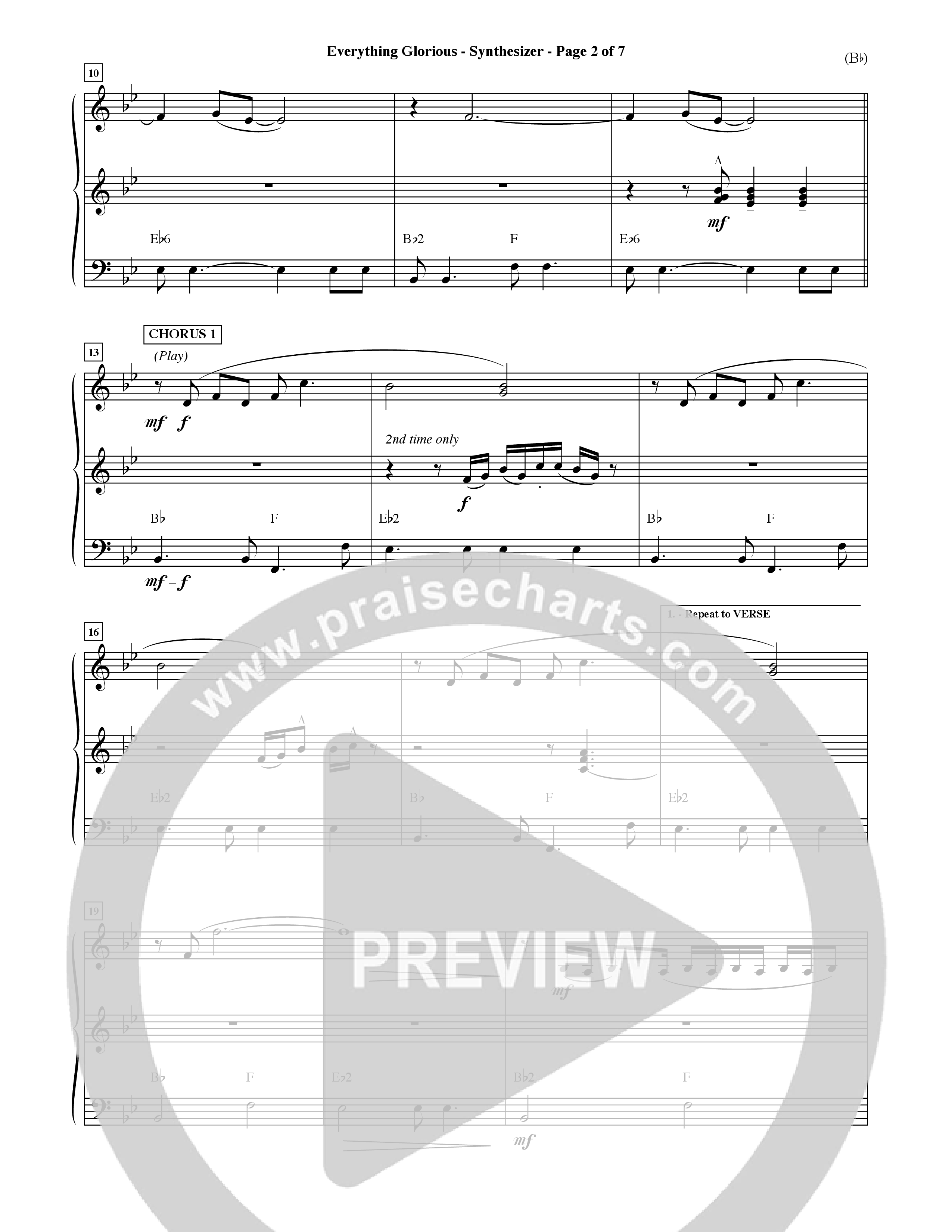 Everything Glorious (Choral Anthem SATB) Synth (Word Music Choral / Orch. Terry Winch)
