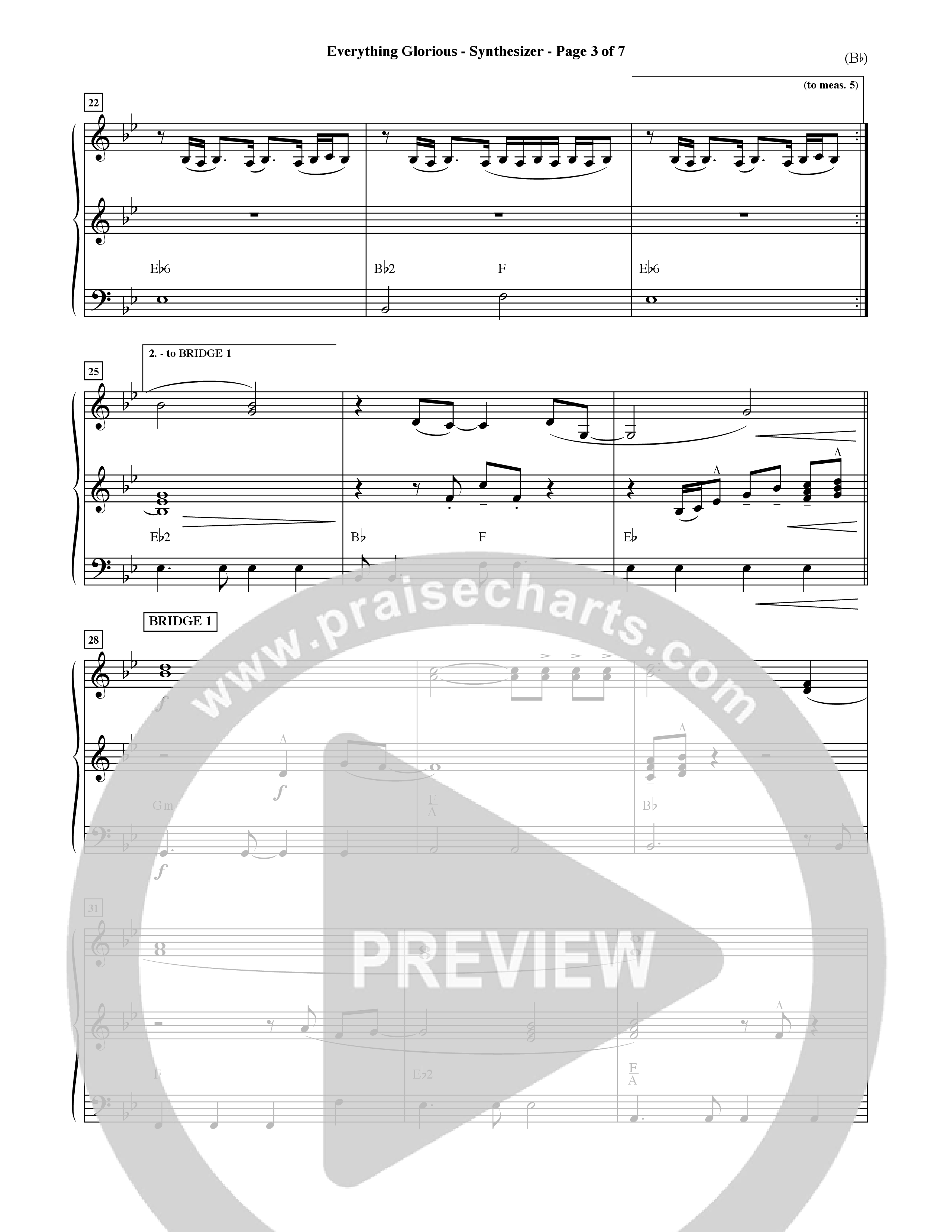 Everything Glorious (Choral Anthem SATB) Synth (Word Music Choral / Orch. Terry Winch)