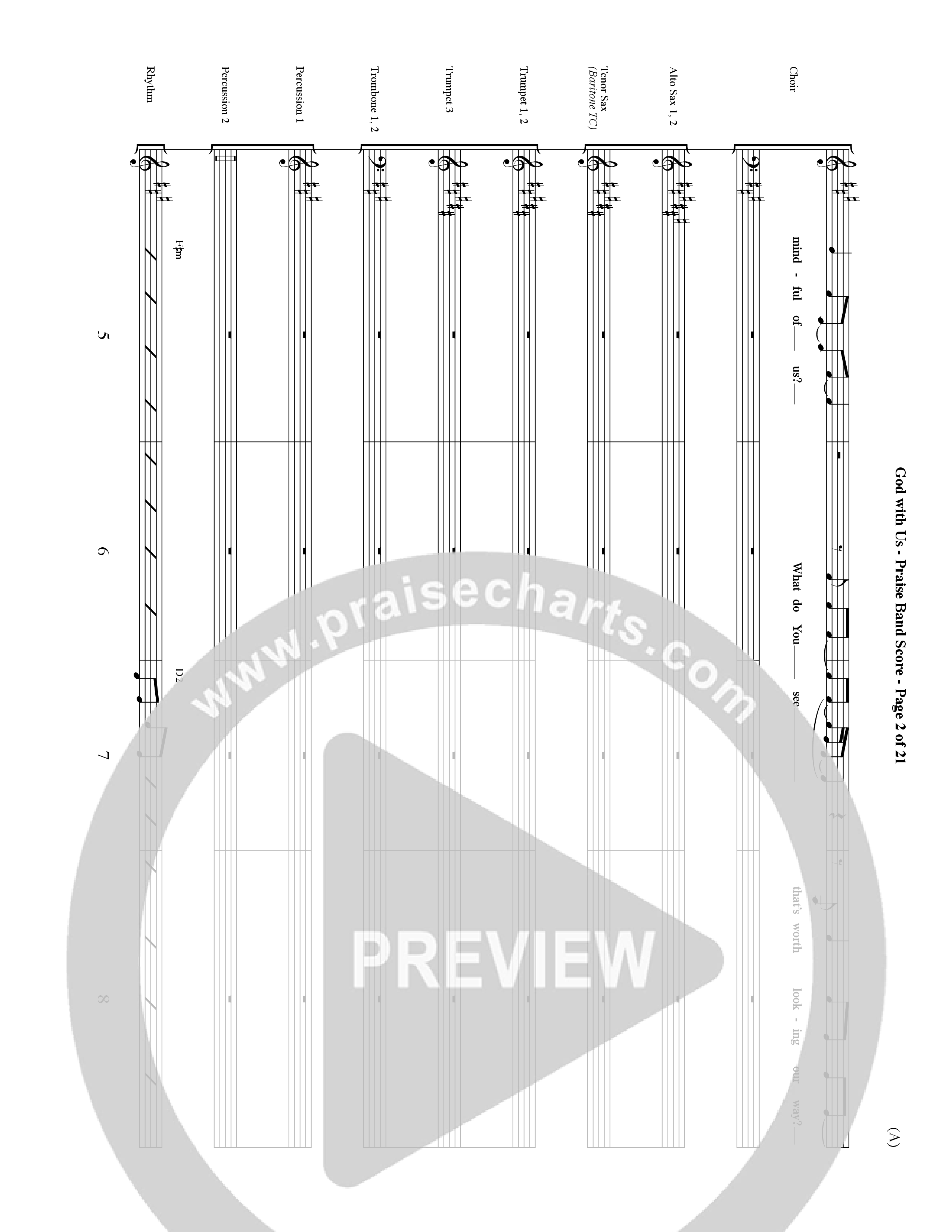 God With Us (Choral Anthem SATB) Conductor's Score (Word Music Choral / Orch. David Shipps)