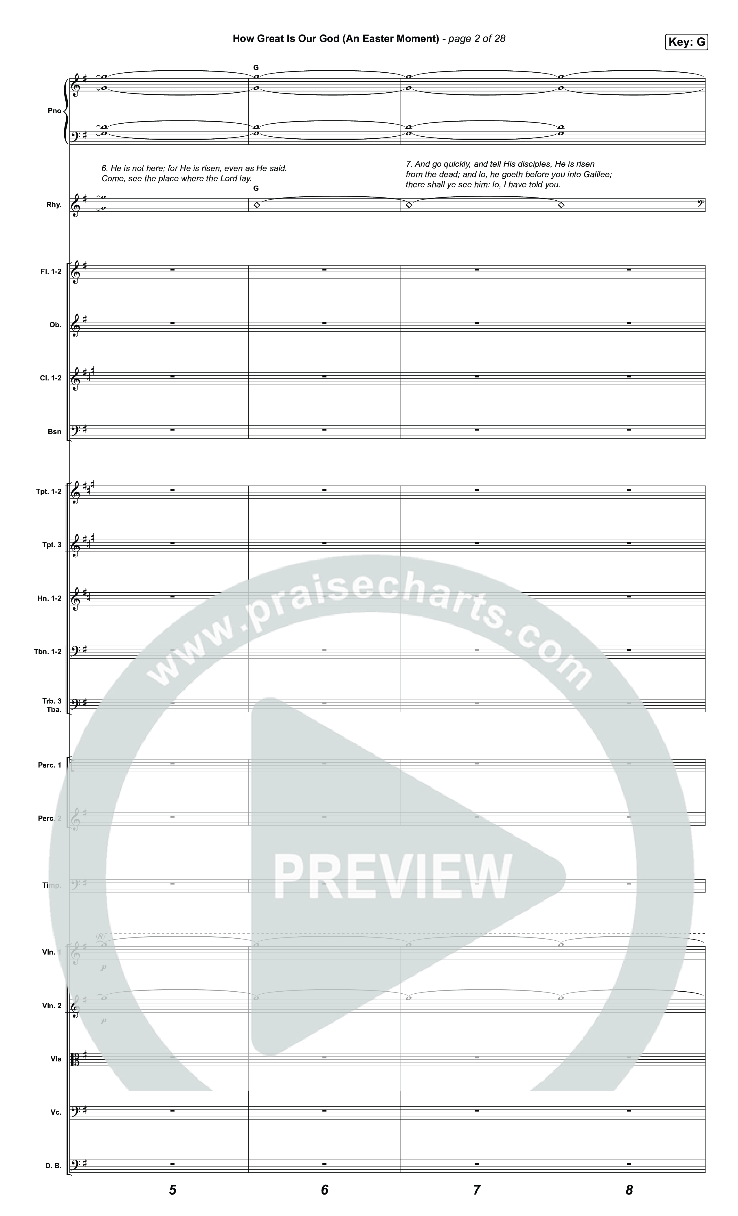 How Great Is Our God (An Easter Moment) (Choral/SATB) Orchestration (Travis Cottrell / Arr. Mason Brown)