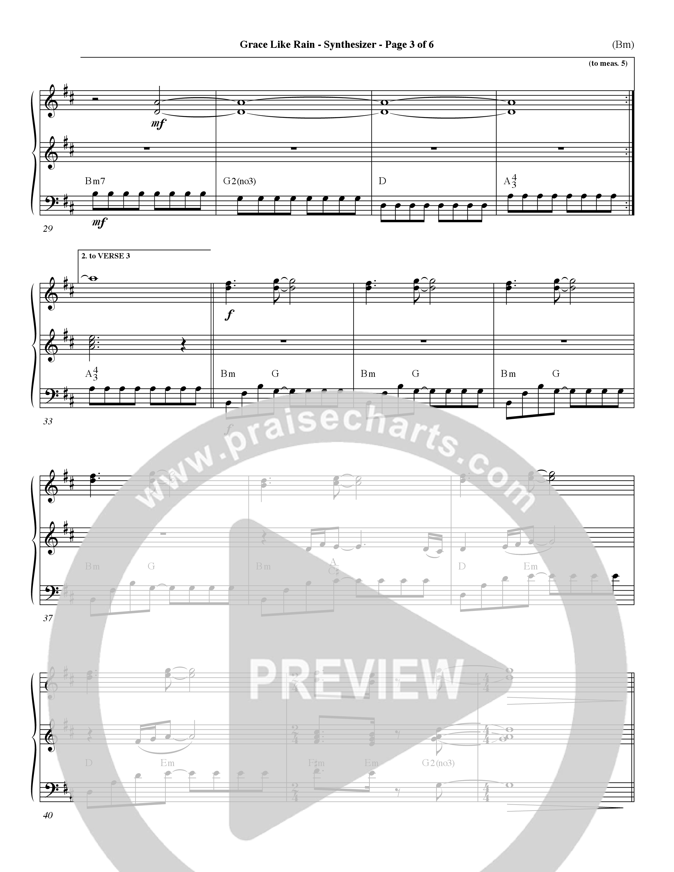Grace Like Rain (Choral Anthem SATB) Synth (Word Music Choral / Orch. Dave Williamson)