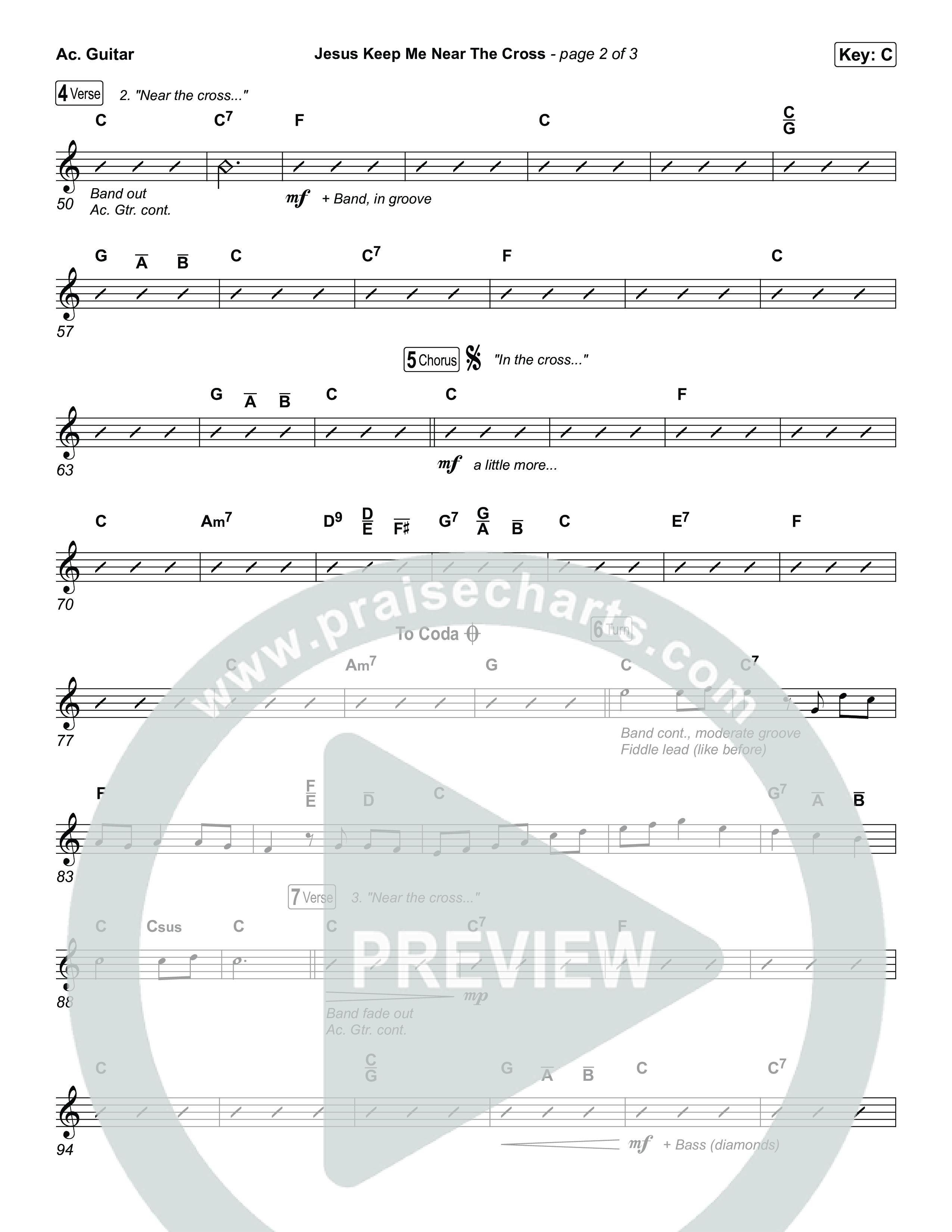 Jesus Keep Me Near The Cross Acoustic Guitar (Keith & Kristyn Getty / Sandra McCracken)