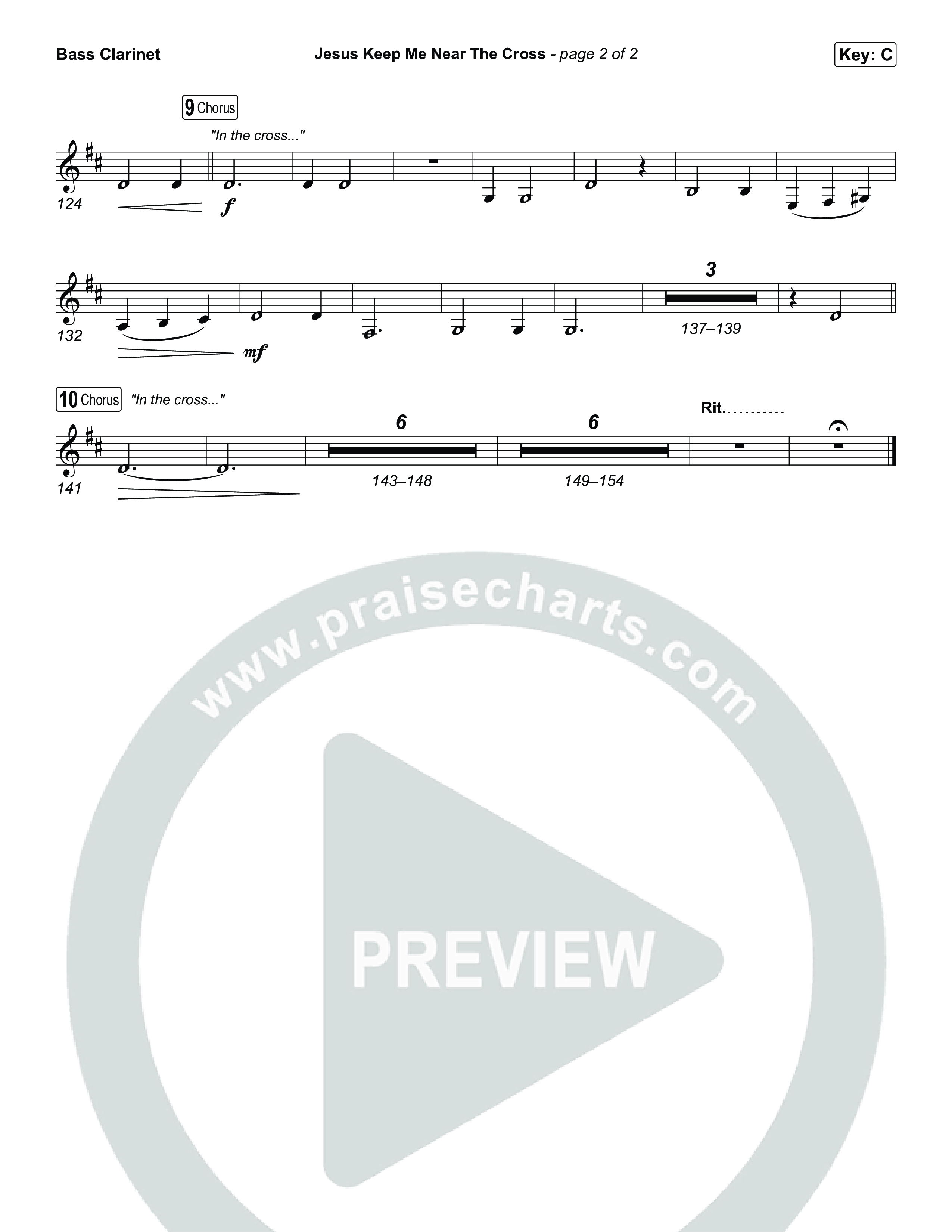 Jesus Keep Me Near The Cross Bass Clarinet (Keith & Kristyn Getty / Sandra McCracken)