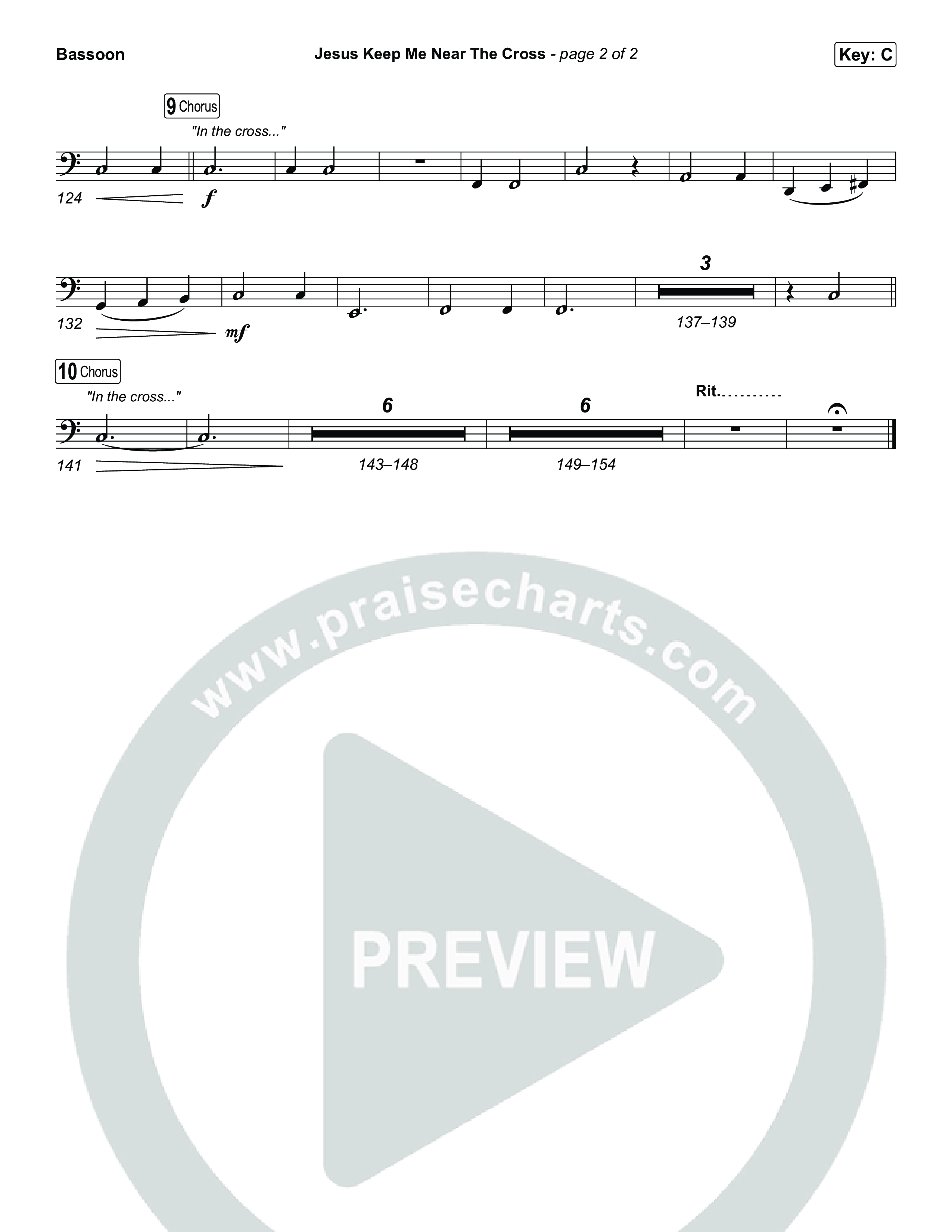 Jesus Keep Me Near The Cross Bassoon (Keith & Kristyn Getty / Sandra McCracken)