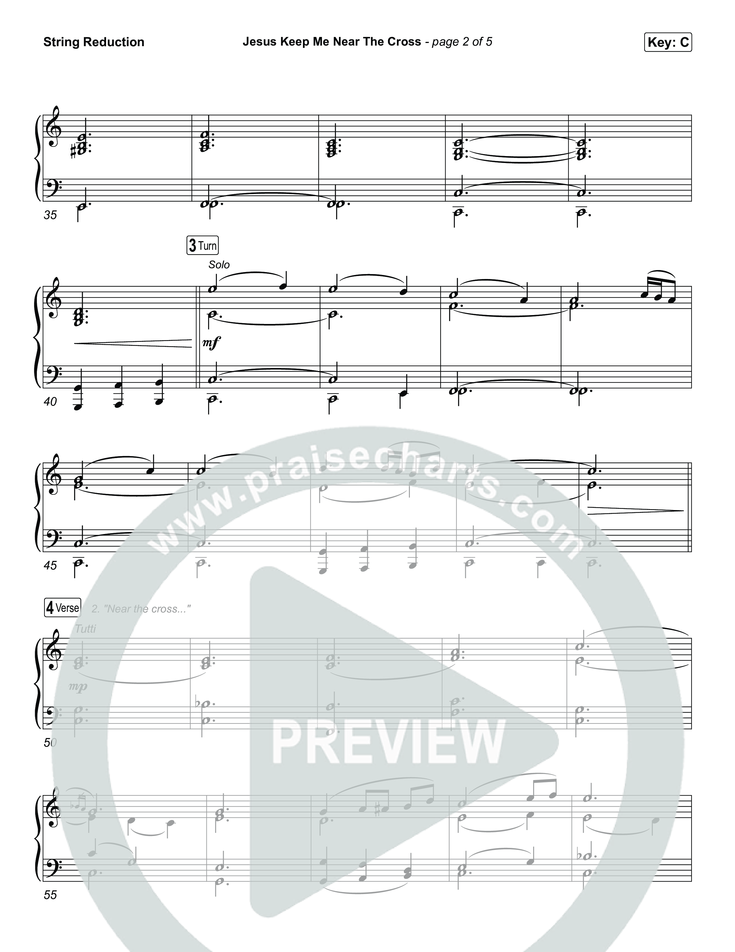 Jesus Keep Me Near The Cross String Reduction (Keith & Kristyn Getty / Sandra McCracken)