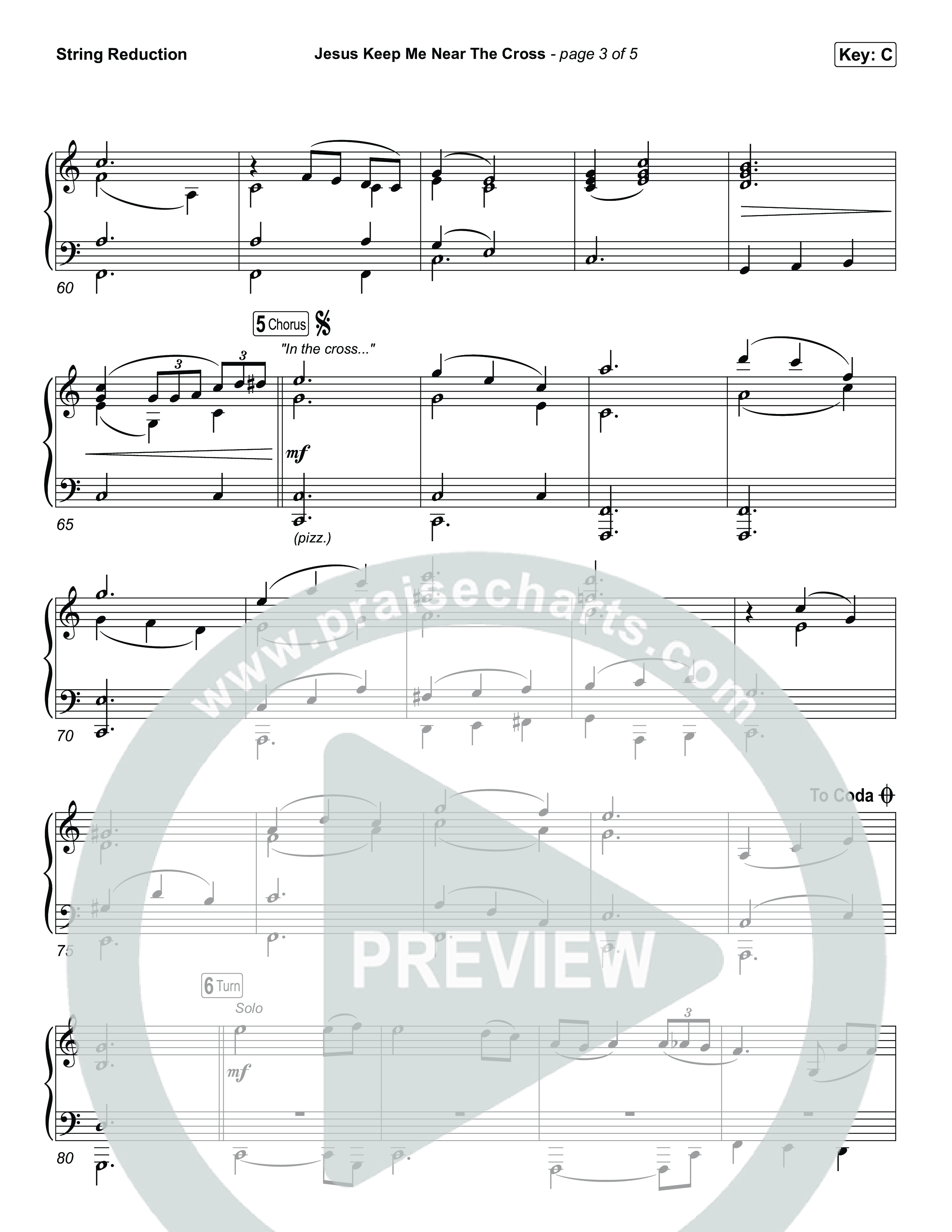 Jesus Keep Me Near The Cross String Reduction (Keith & Kristyn Getty / Sandra McCracken)