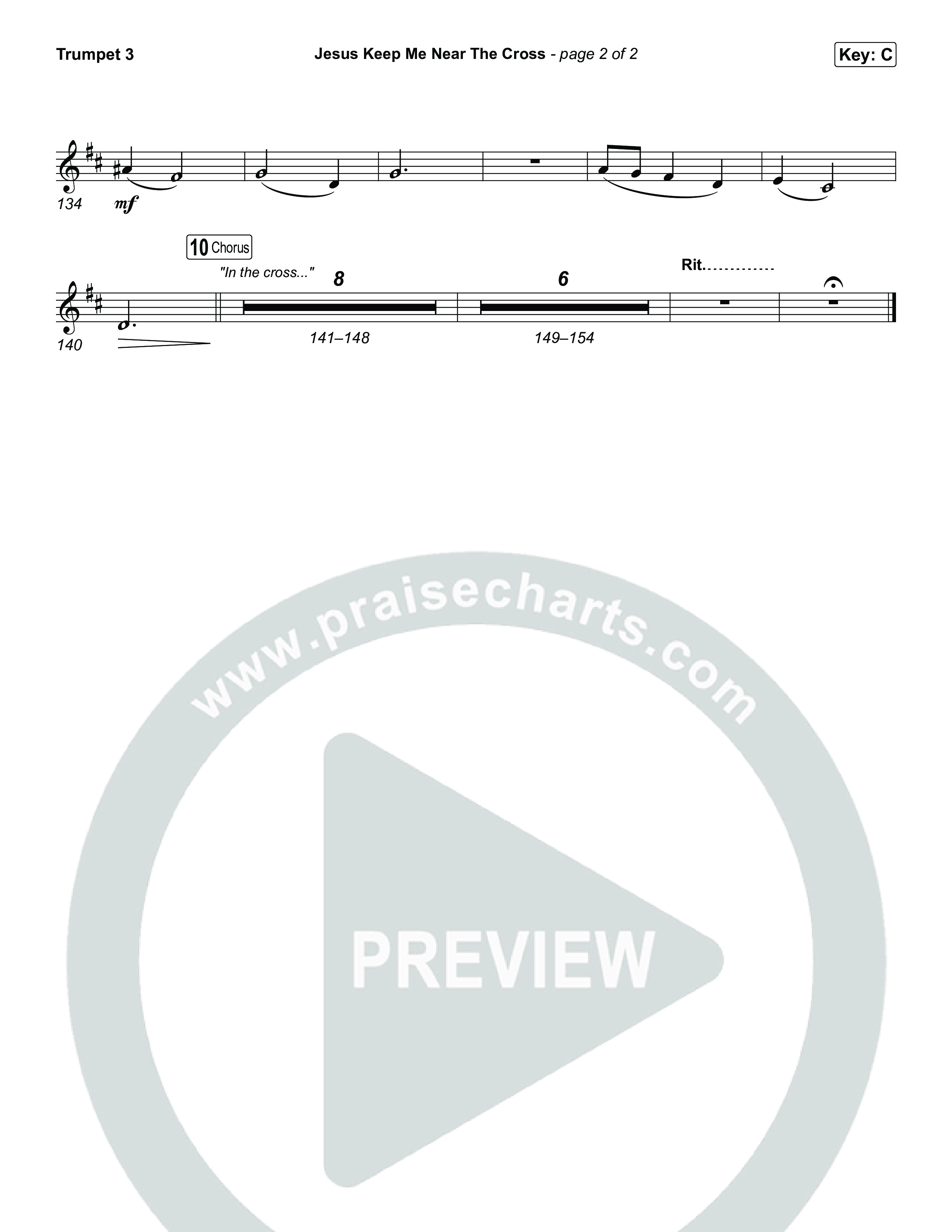 Jesus Keep Me Near The Cross Trumpet 3 (Keith & Kristyn Getty / Sandra McCracken)