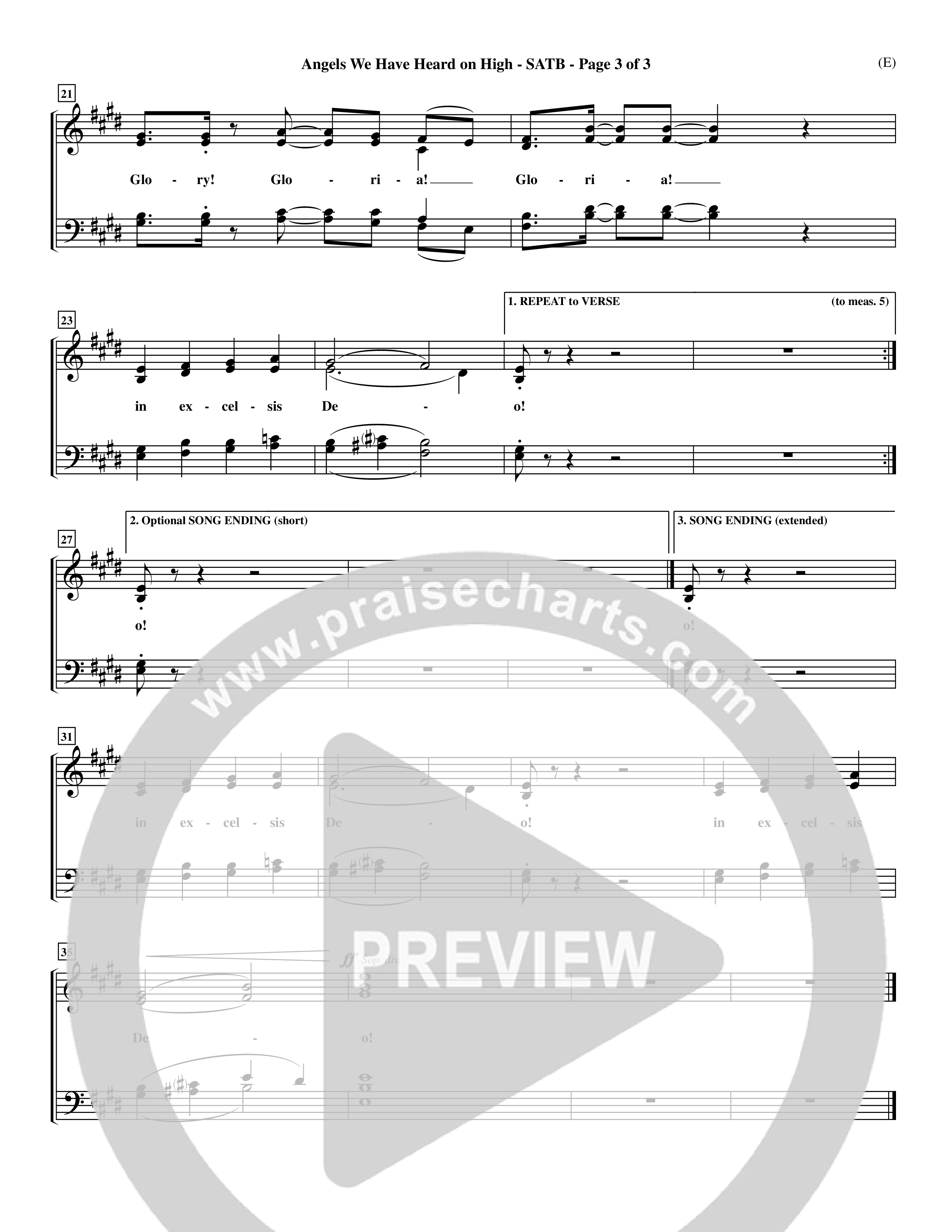 Angels We Have Heard On High (Choral Anthem SATB) Choir Sheet (SATB) (Word Music Choral / Arr. John Coates / Orch. Dave Williamson / Orch. Billy Payne)