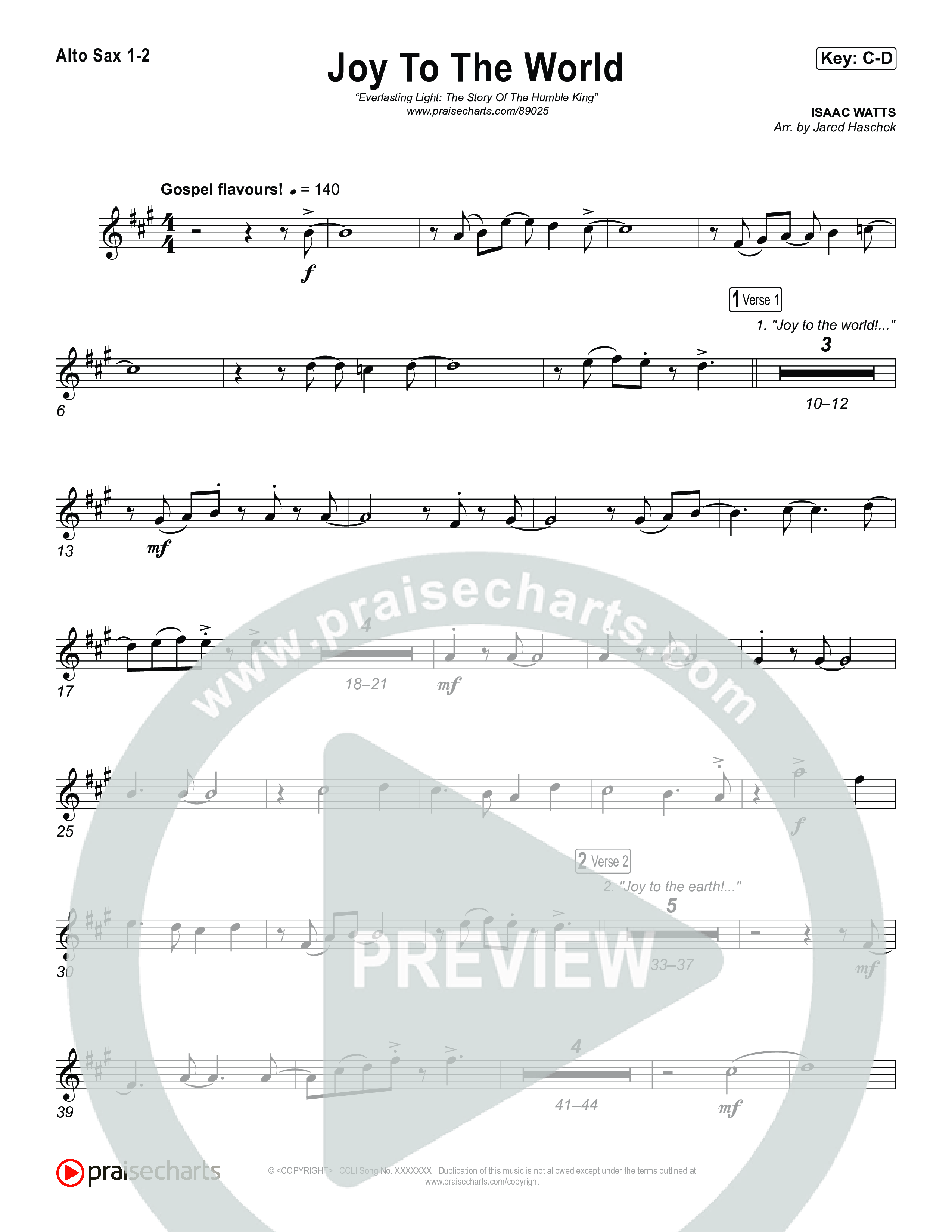 Joy To The World Sax Pack (Museum Of The Bible / Arr. Jared Haschek)