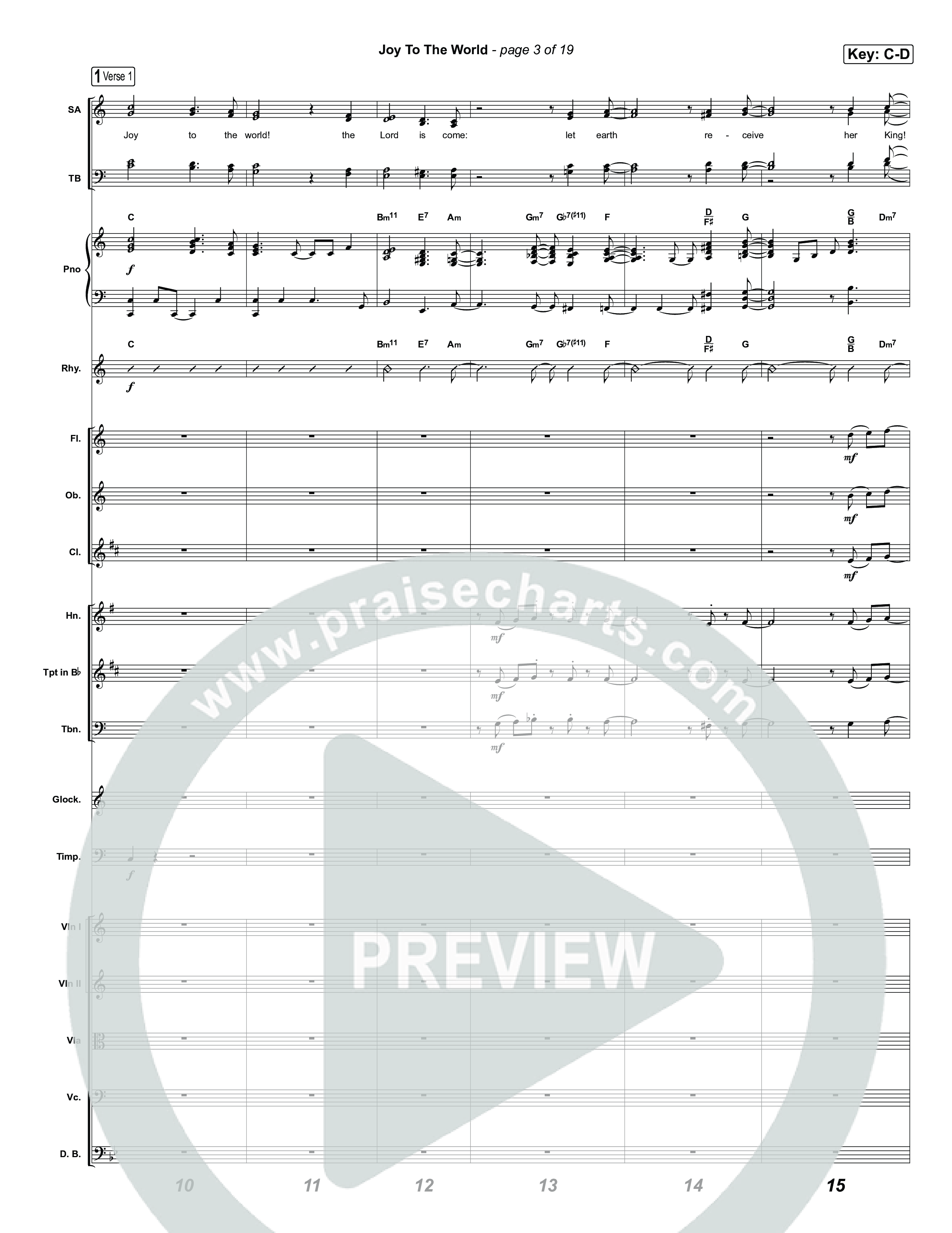 Joy To The World Orchestration (Museum Of The Bible / Arr. Jared Haschek)