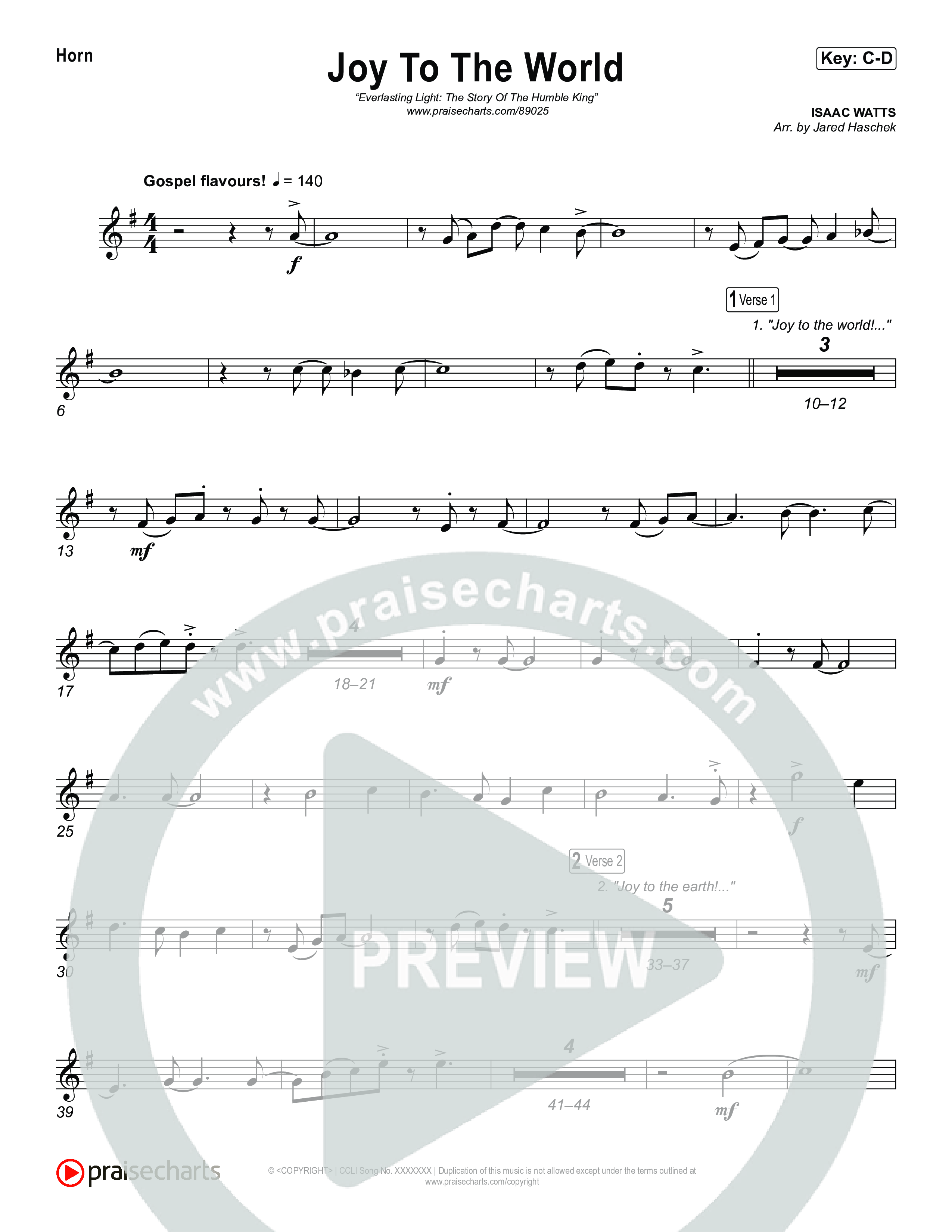 Joy To The World Brass Pack (Museum Of The Bible / Arr. Jared Haschek)