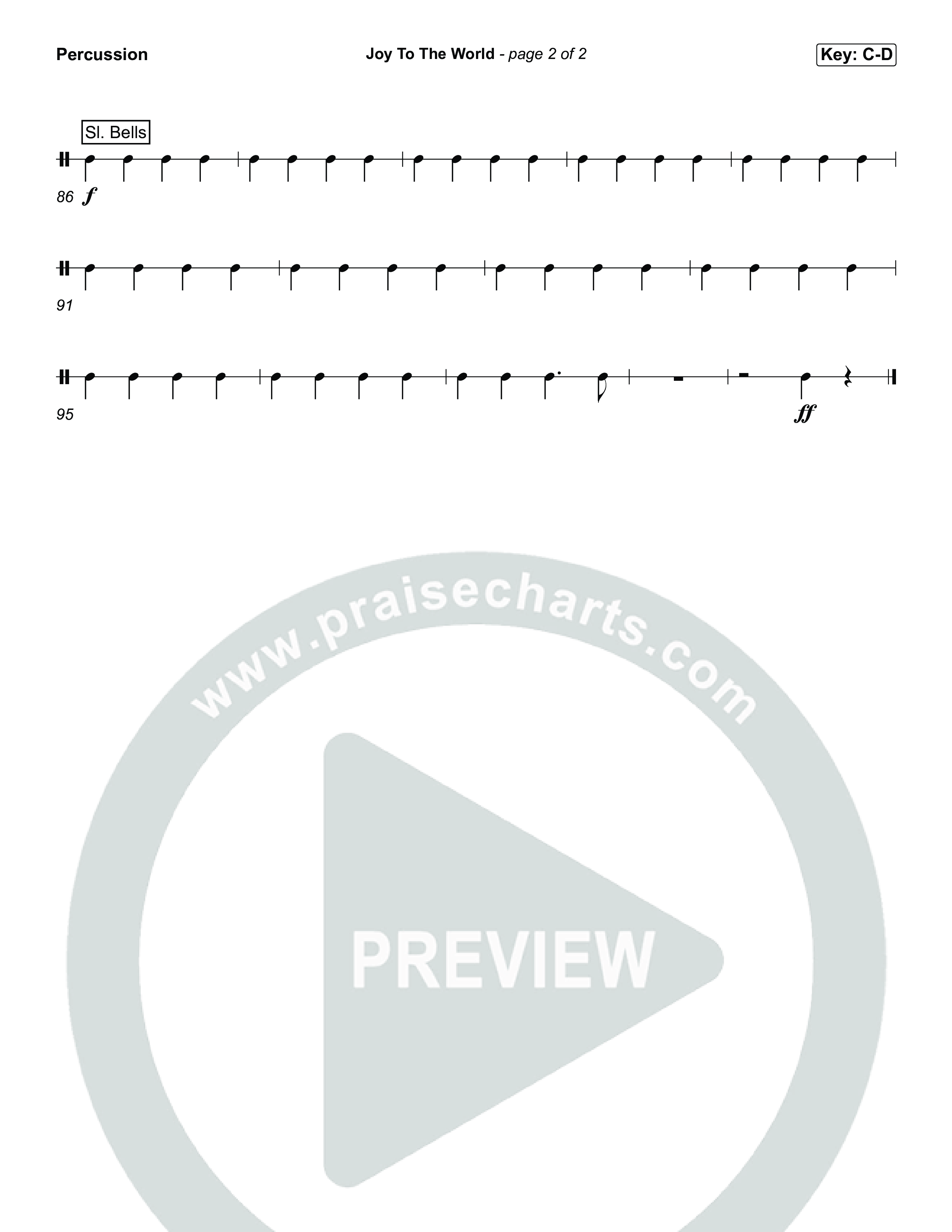 Joy To The World Percussion (Museum Of The Bible / Arr. Jared Haschek)