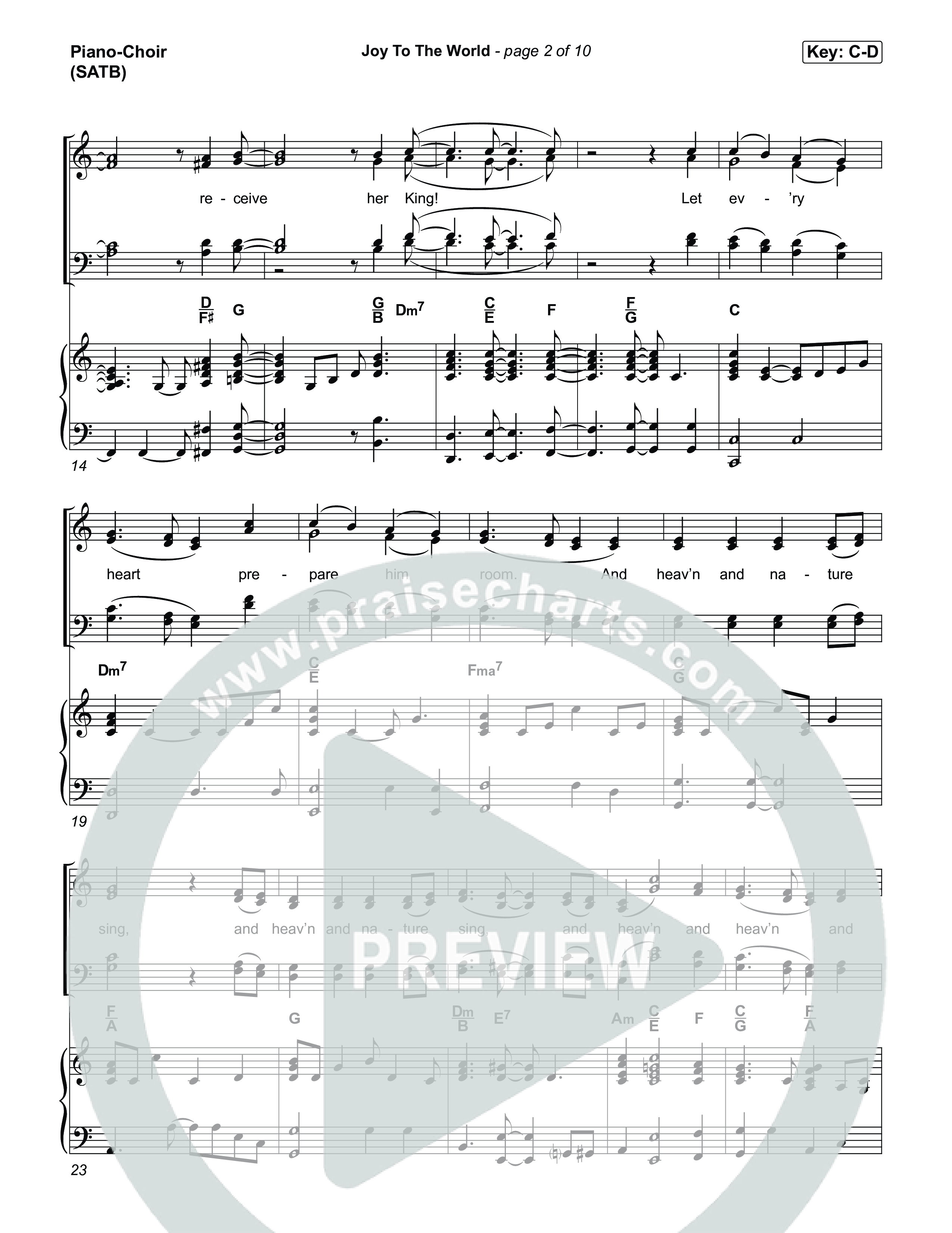 Joy To The World Piano/Vocal Pack (Museum Of The Bible / Arr. Jared Haschek)