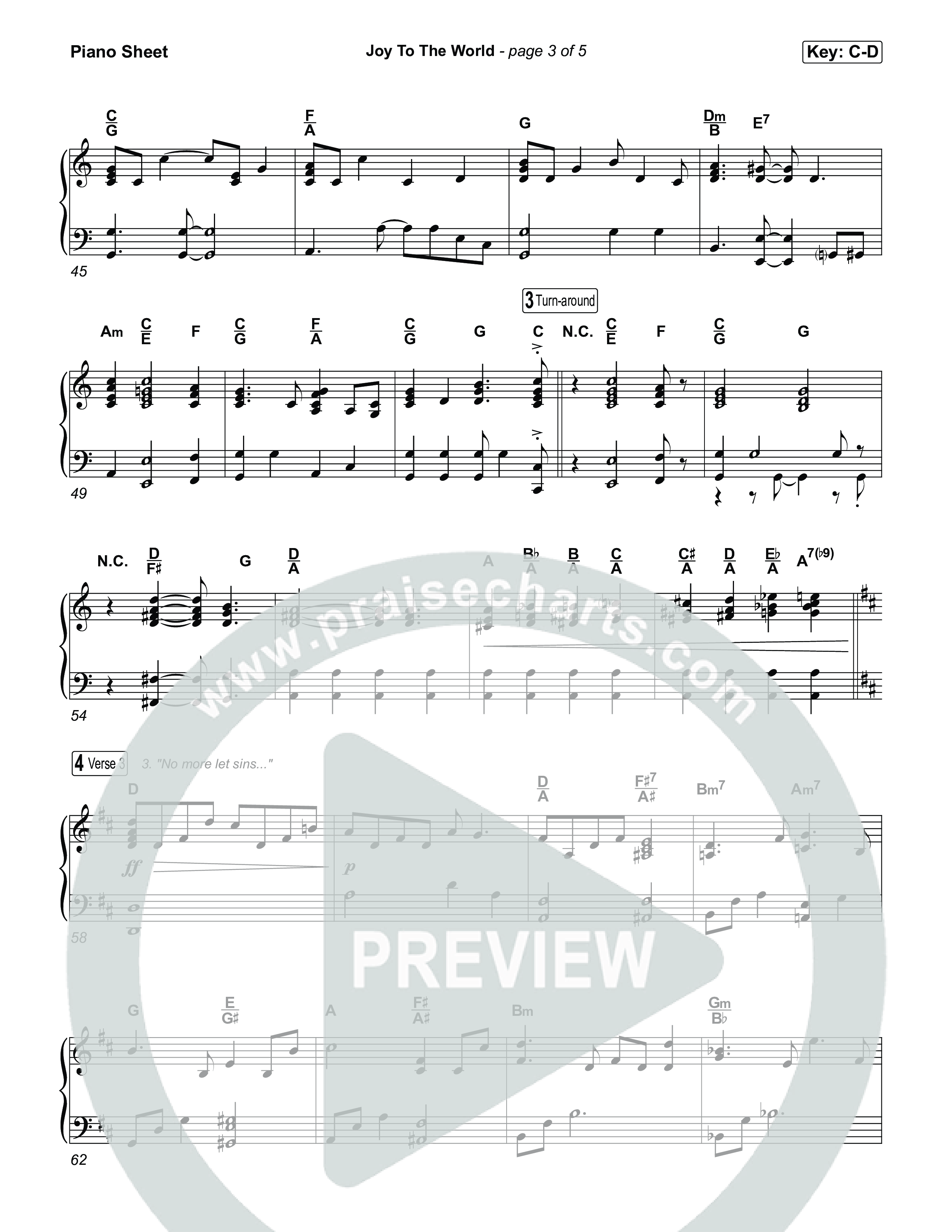 Joy To The World Piano Sheet (Museum Of The Bible / Arr. Jared Haschek)