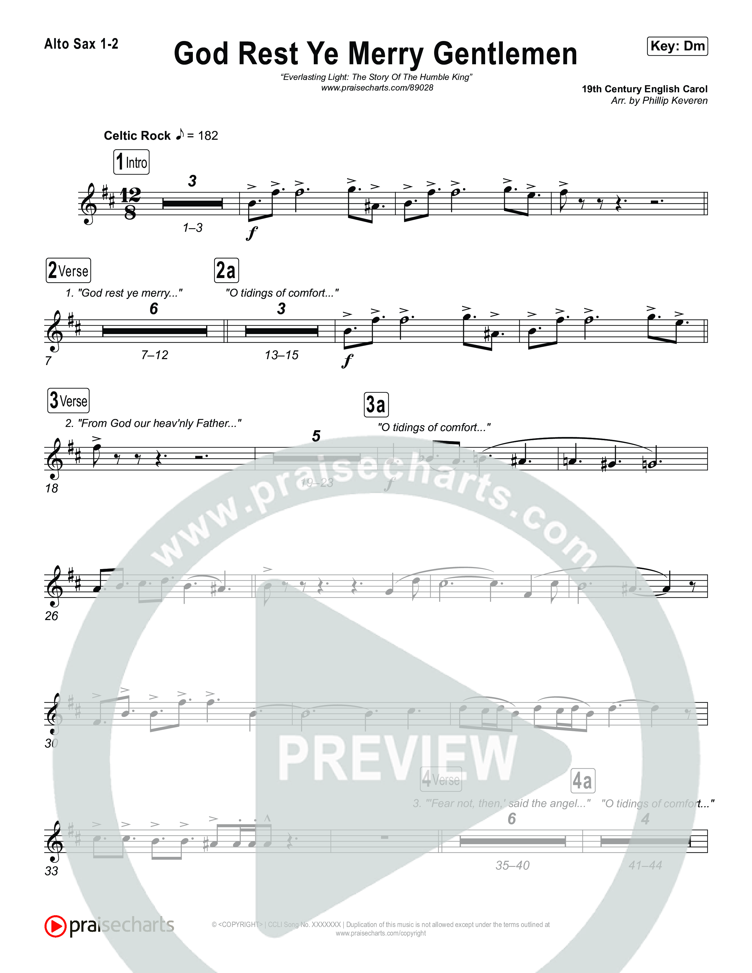 God Rest Ye Merry Gentlemen Sax Pack (Museum Of The Bible / Arr. Phillip Keveren)