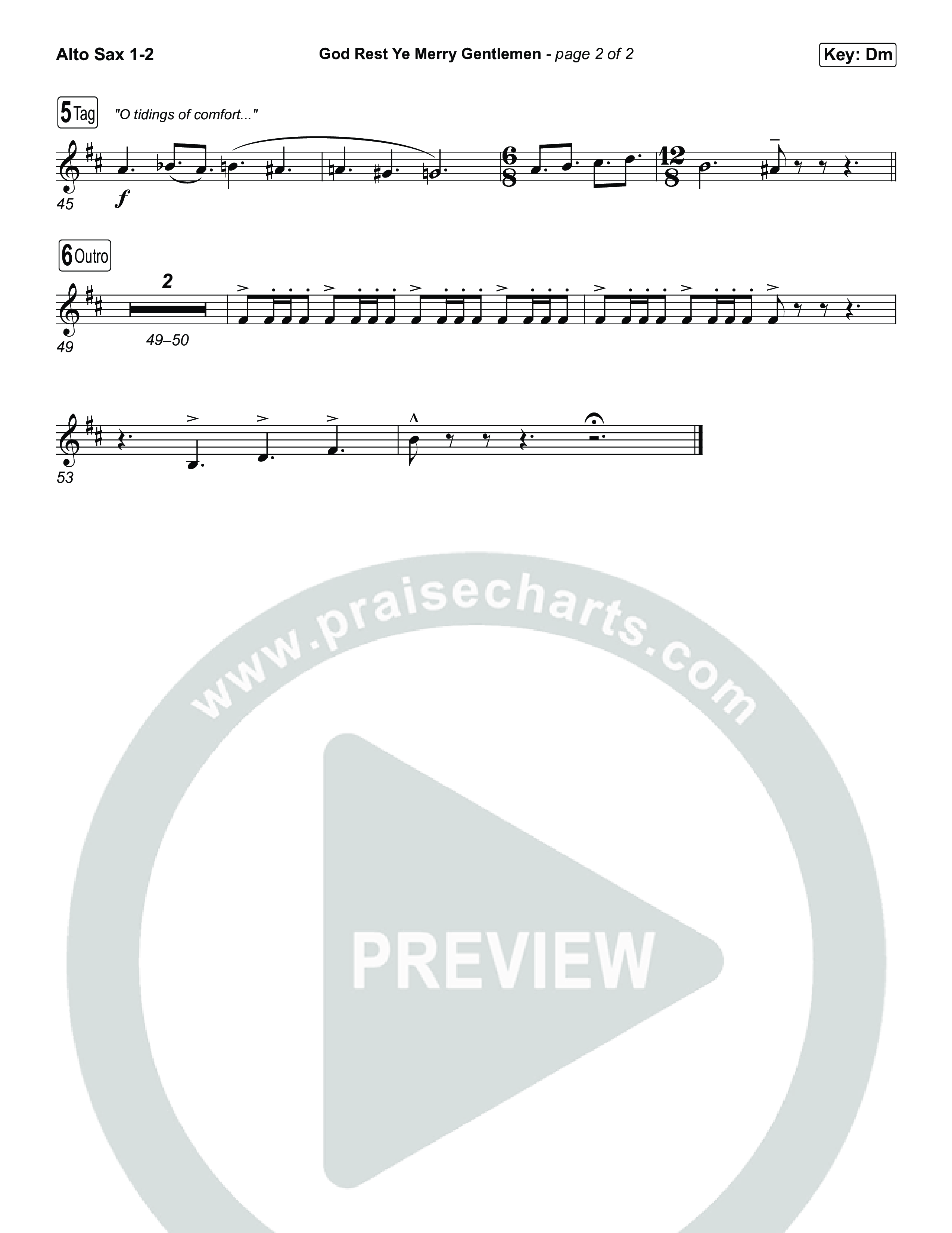 God Rest Ye Merry Gentlemen Sax Pack (Museum Of The Bible / Arr. Phillip Keveren)