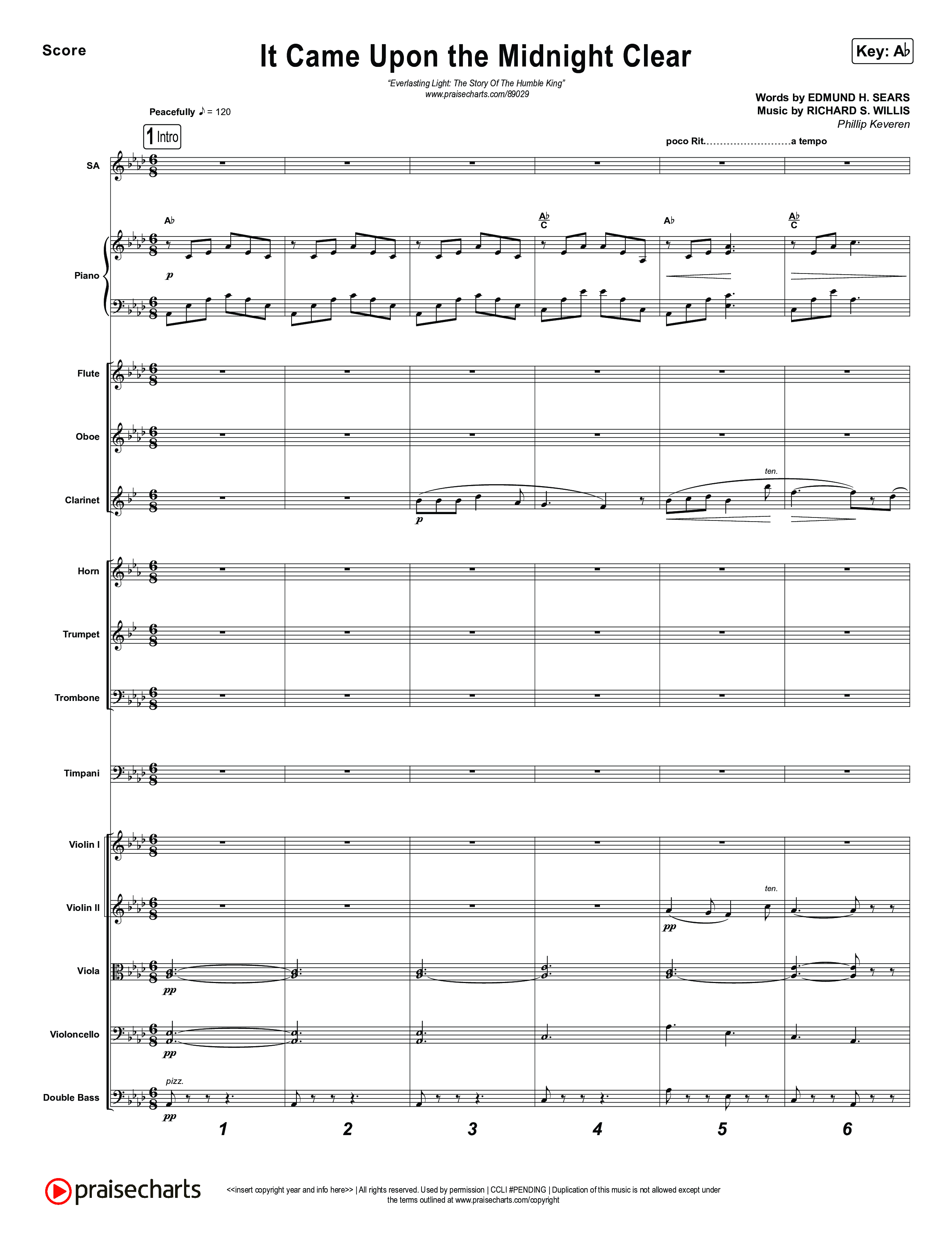 It Came Upon The Midnight Clear with O Mio Babbino Orchestration (Museum Of The Bible / Arr. Phillip Keveren)