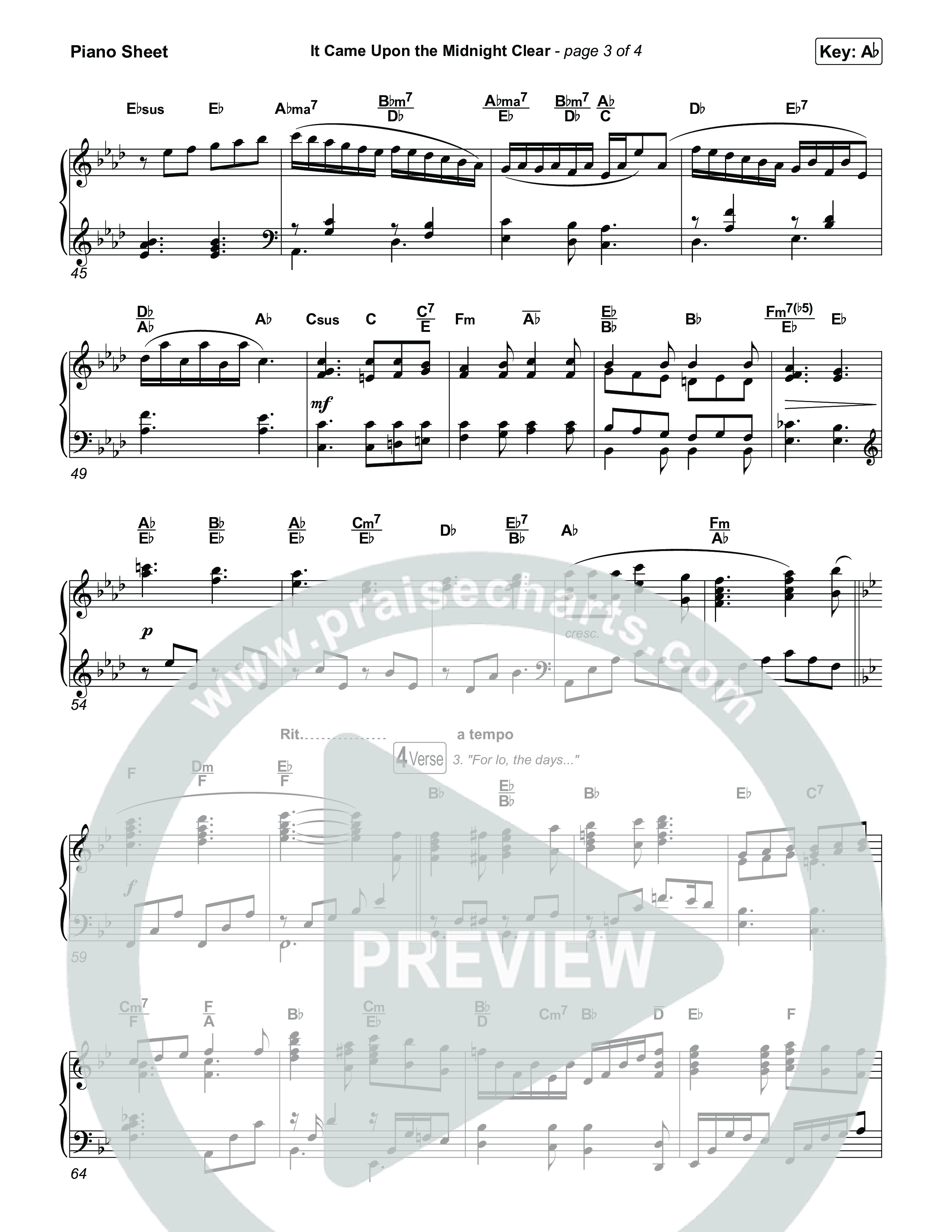 It Came Upon The Midnight Clear with O Mio Babbino Piano Sheet (Museum Of The Bible / Arr. Phillip Keveren)