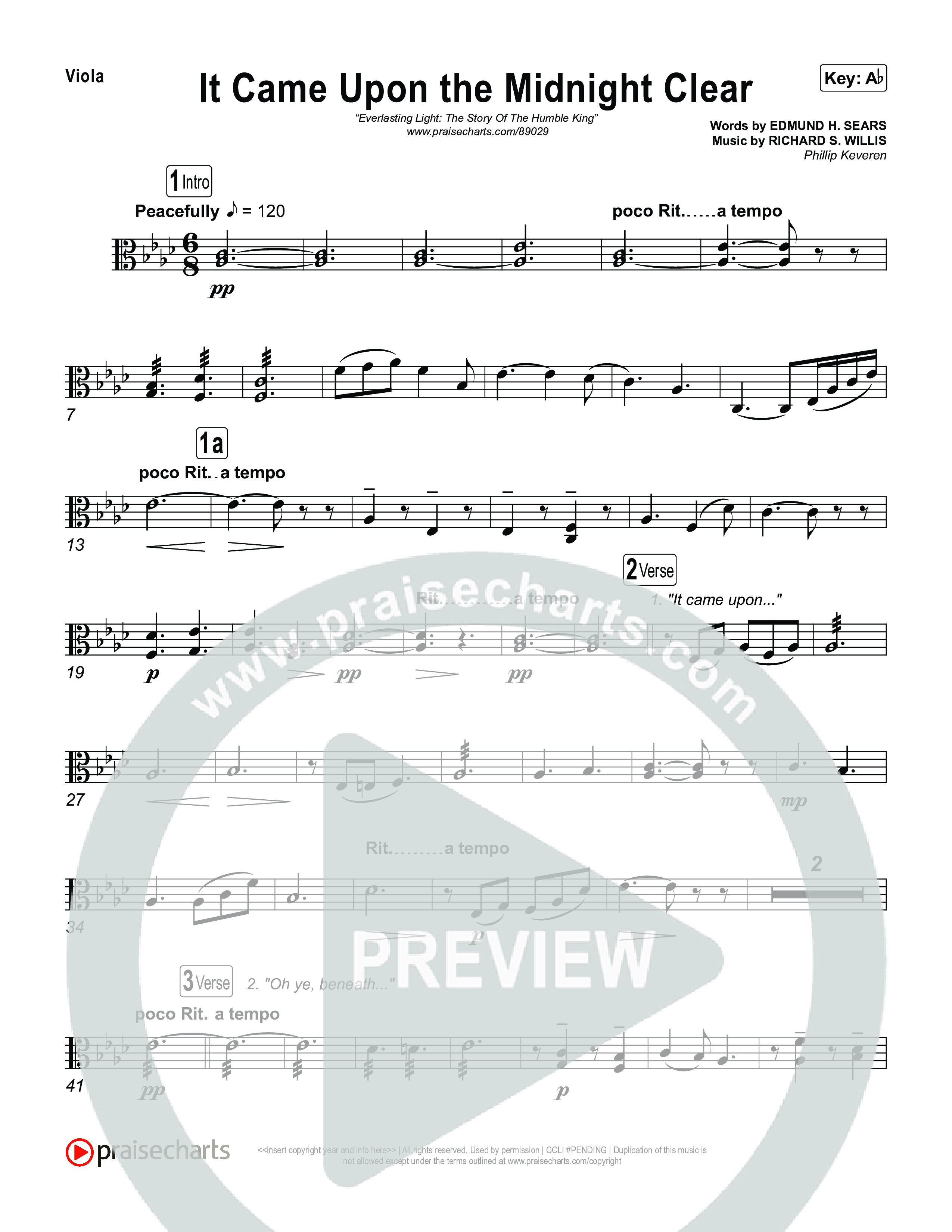 It Came Upon The Midnight Clear with O Mio Babbino Viola (Museum Of The Bible / Arr. Phillip Keveren)