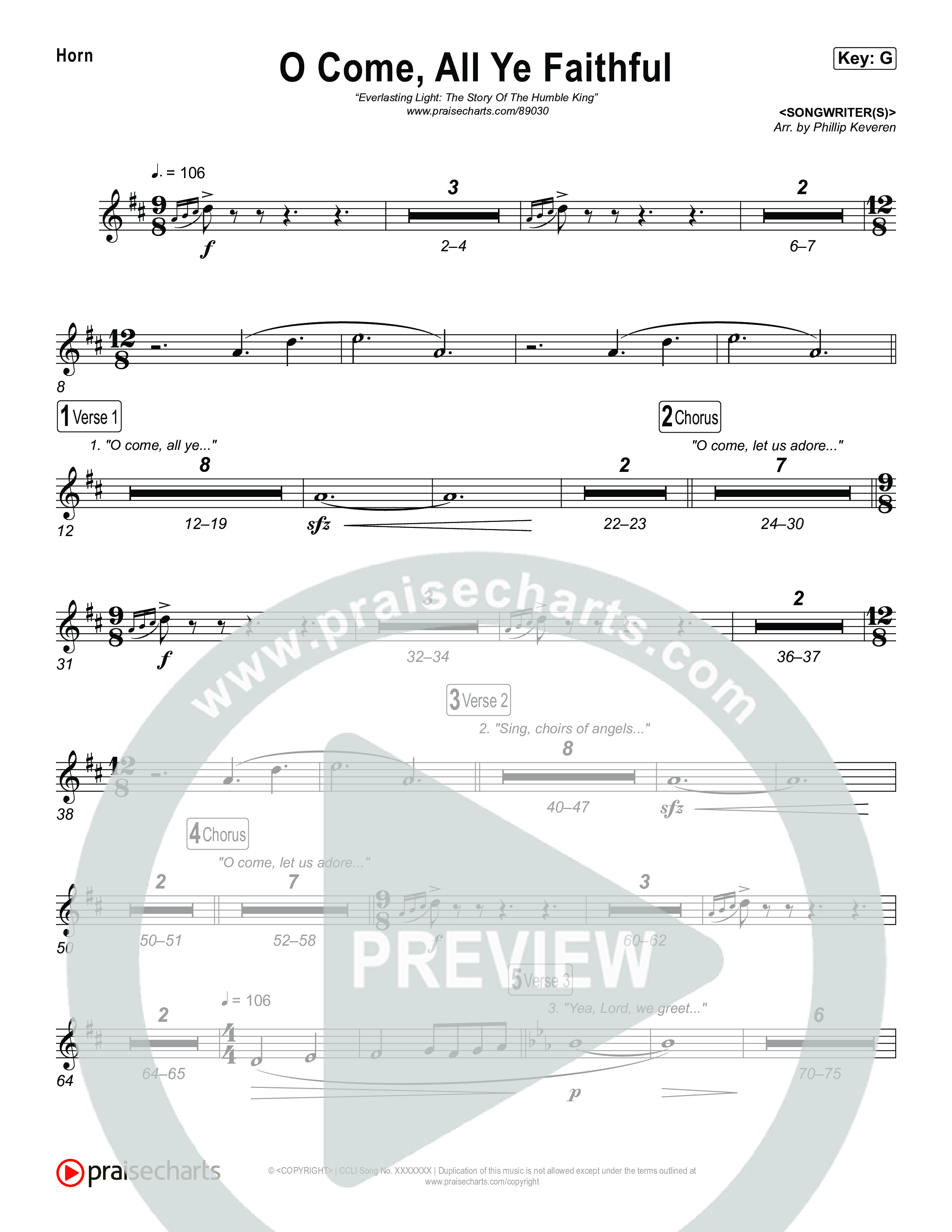 O Come All Ye Faithful Brass Pack (Museum Of The Bible / Arr. Phillip Keveren)