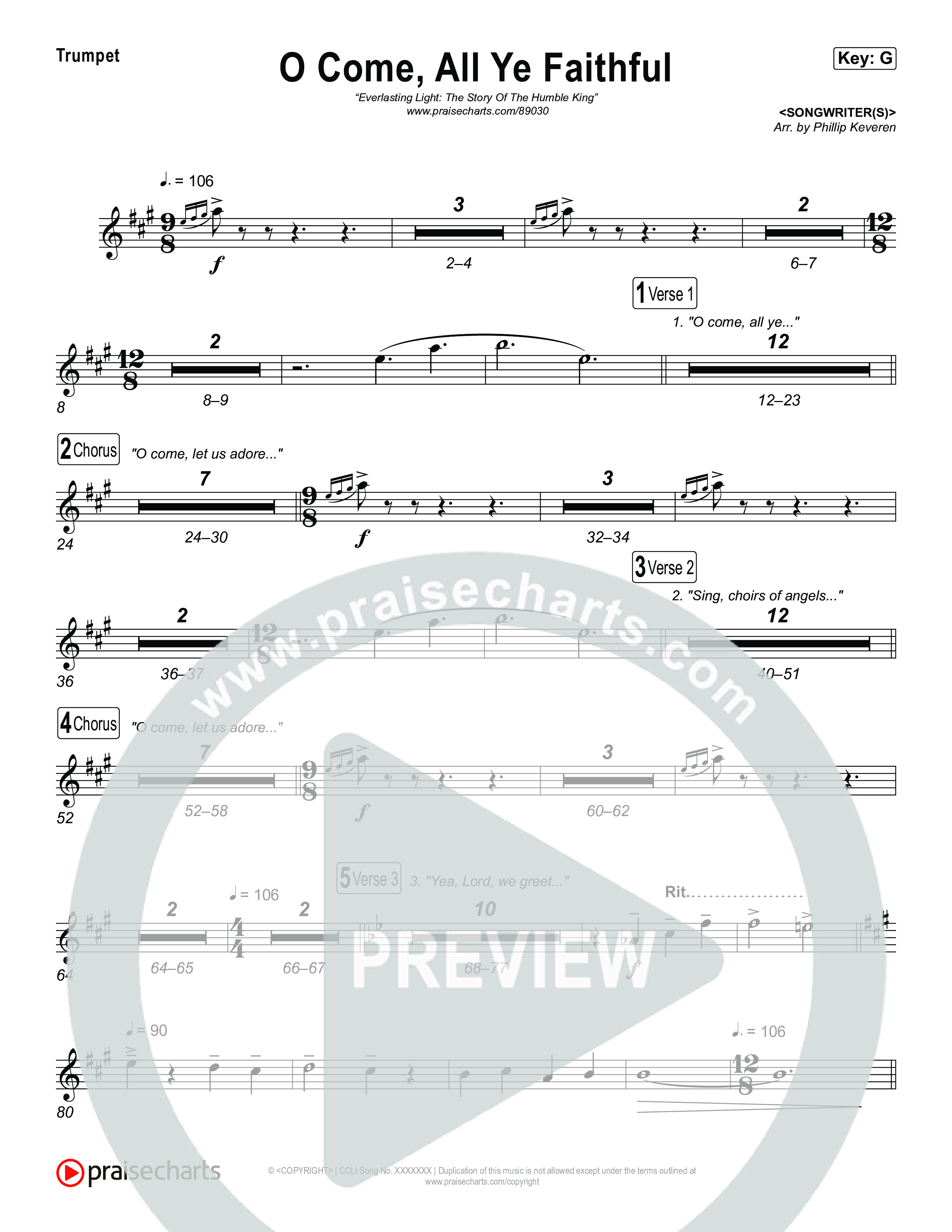 O Come All Ye Faithful Brass Pack (Museum Of The Bible / Arr. Phillip Keveren)