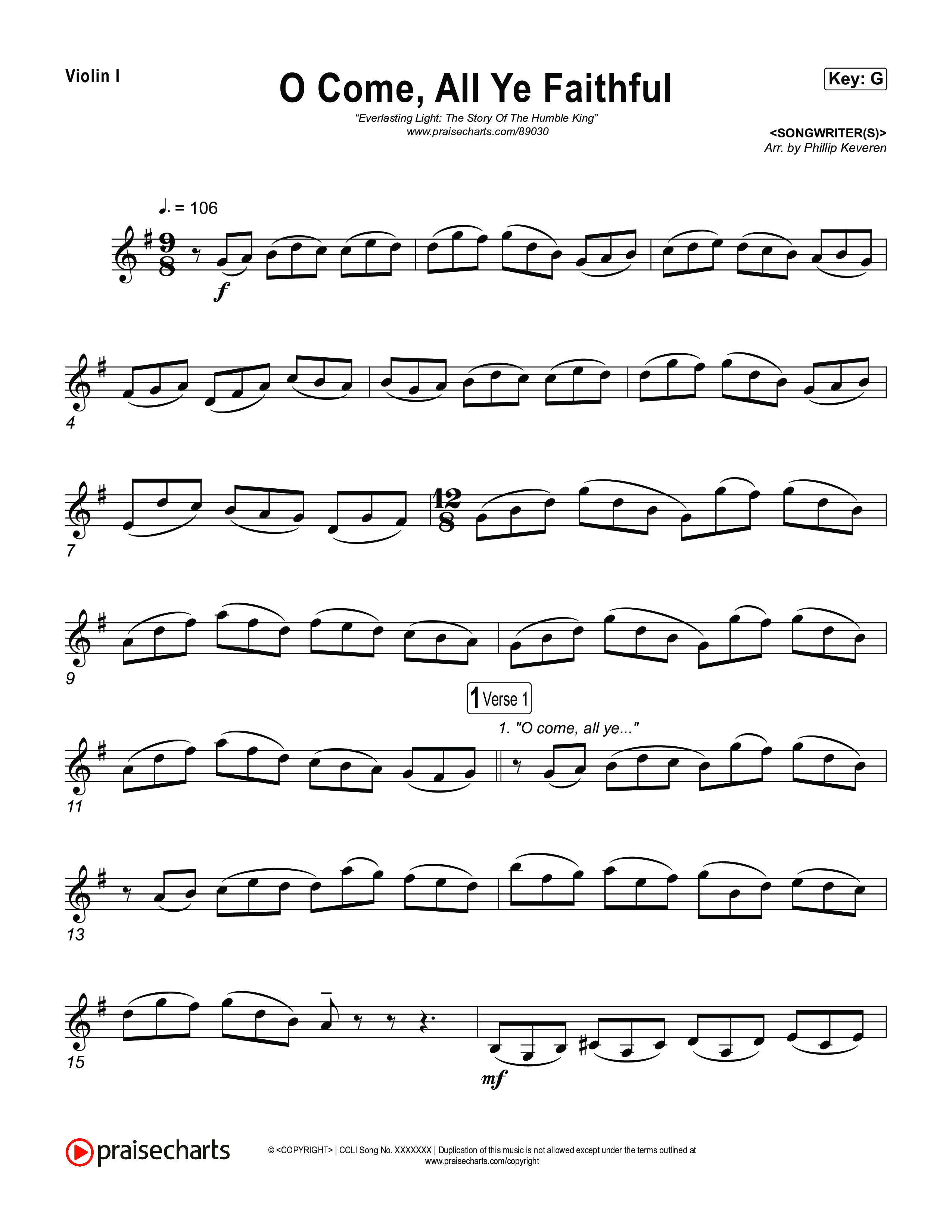 O Come All Ye Faithful String Pack (Museum Of The Bible / Arr. Phillip Keveren)