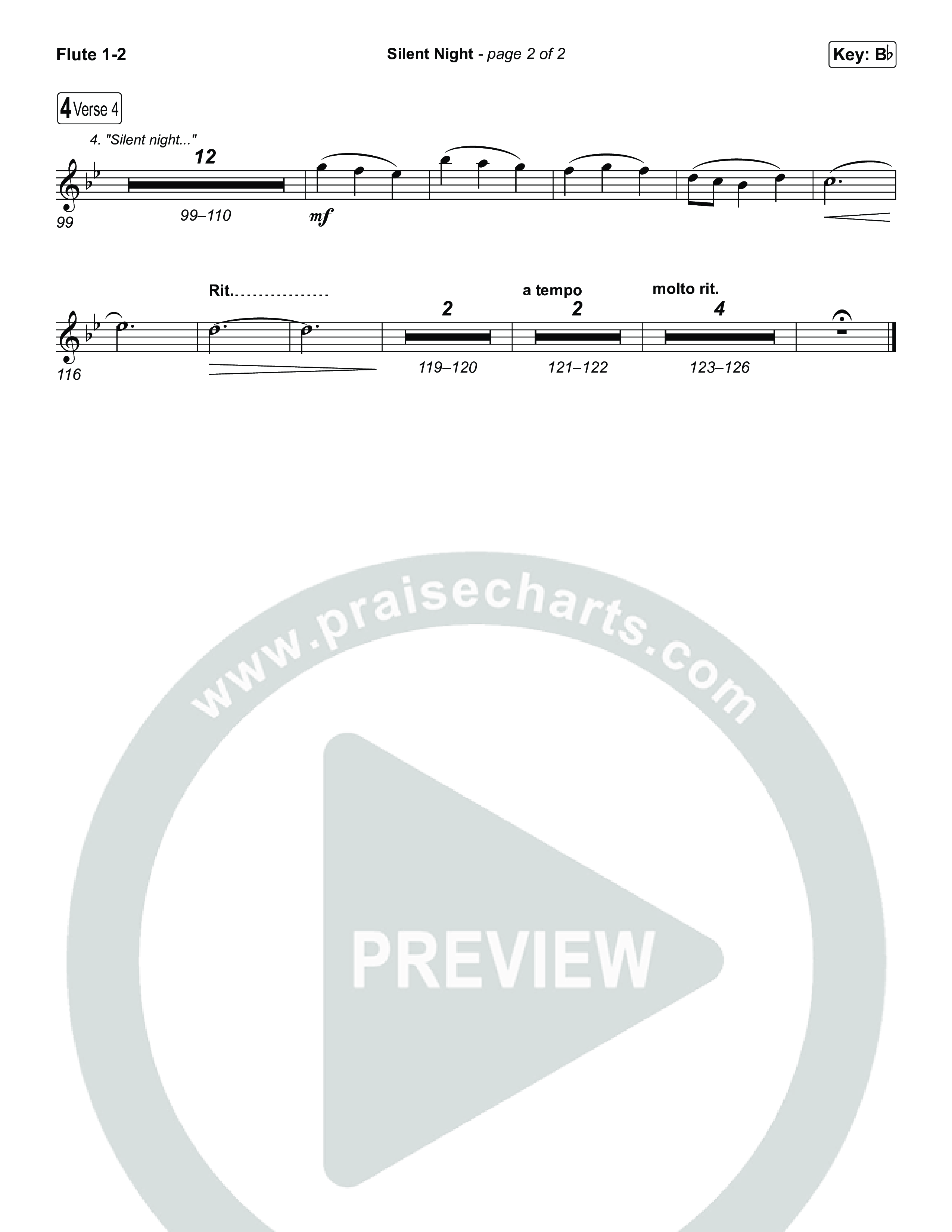 Silent Night Wind Pack (Museum Of The Bible / Arr. Phillip Keveren)