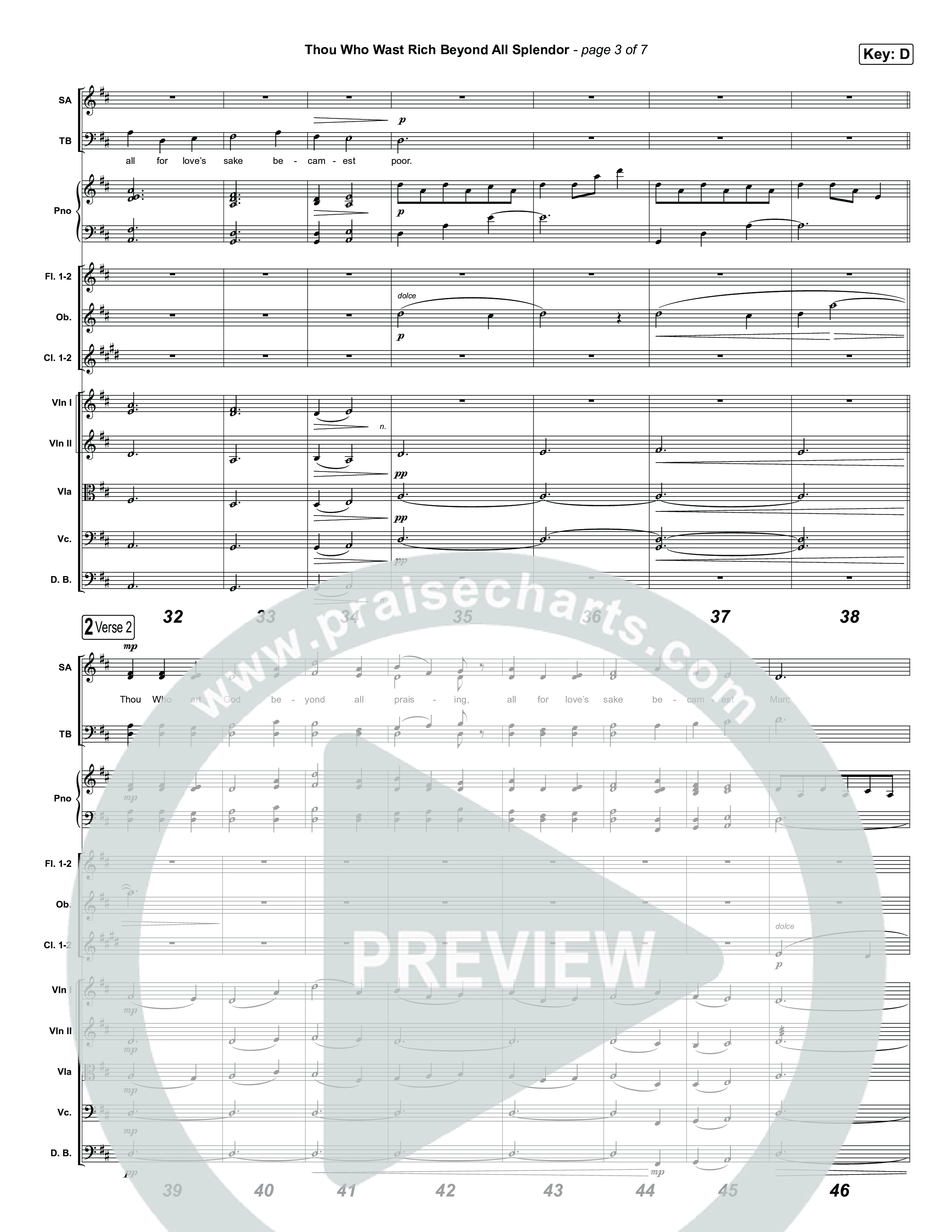 Thou Who Wast Rich Orchestration (Museum Of The Bible / Arr. Phillip Keveren)