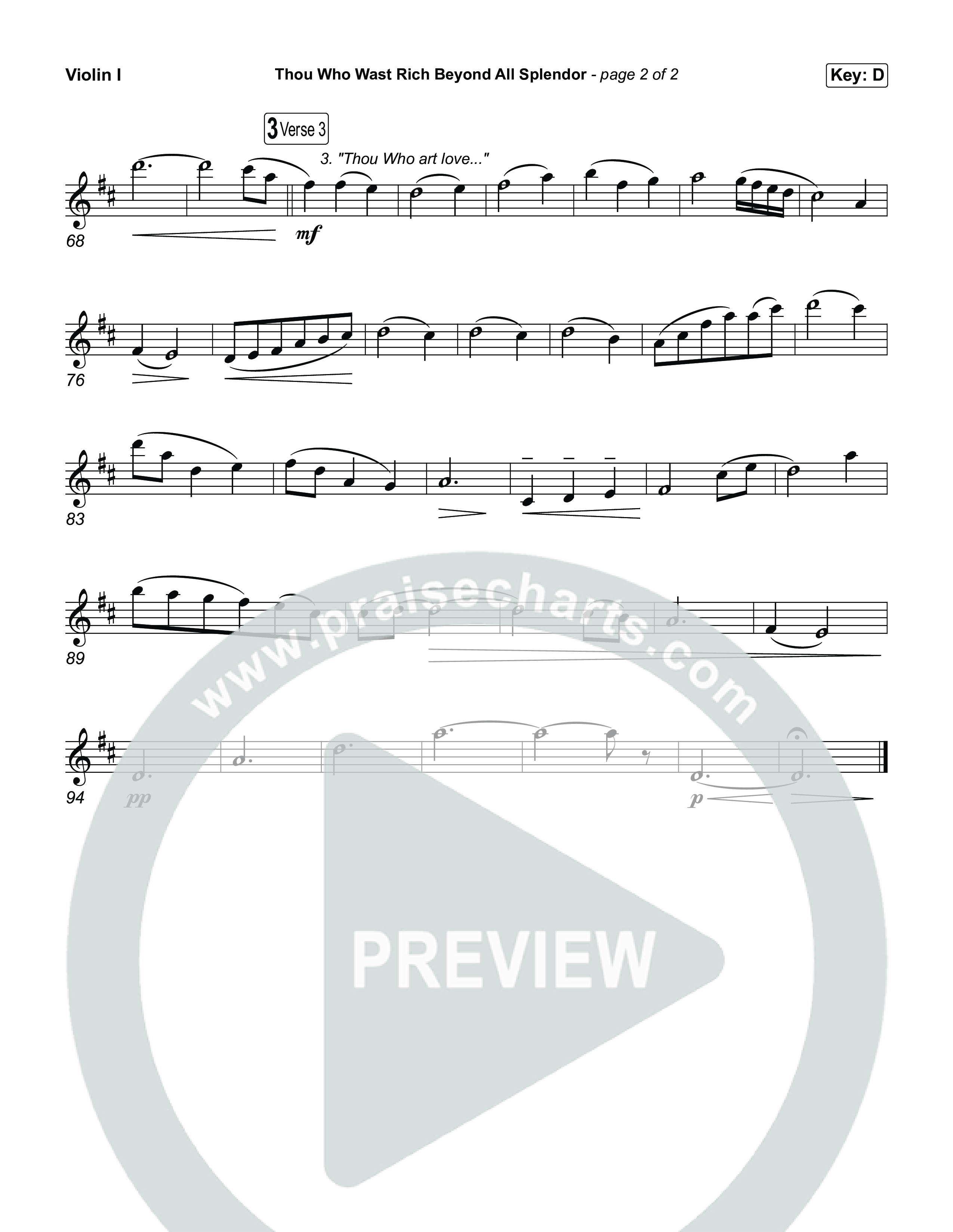 Thou Who Wast Rich String Pack (Museum Of The Bible / Arr. Phillip Keveren)