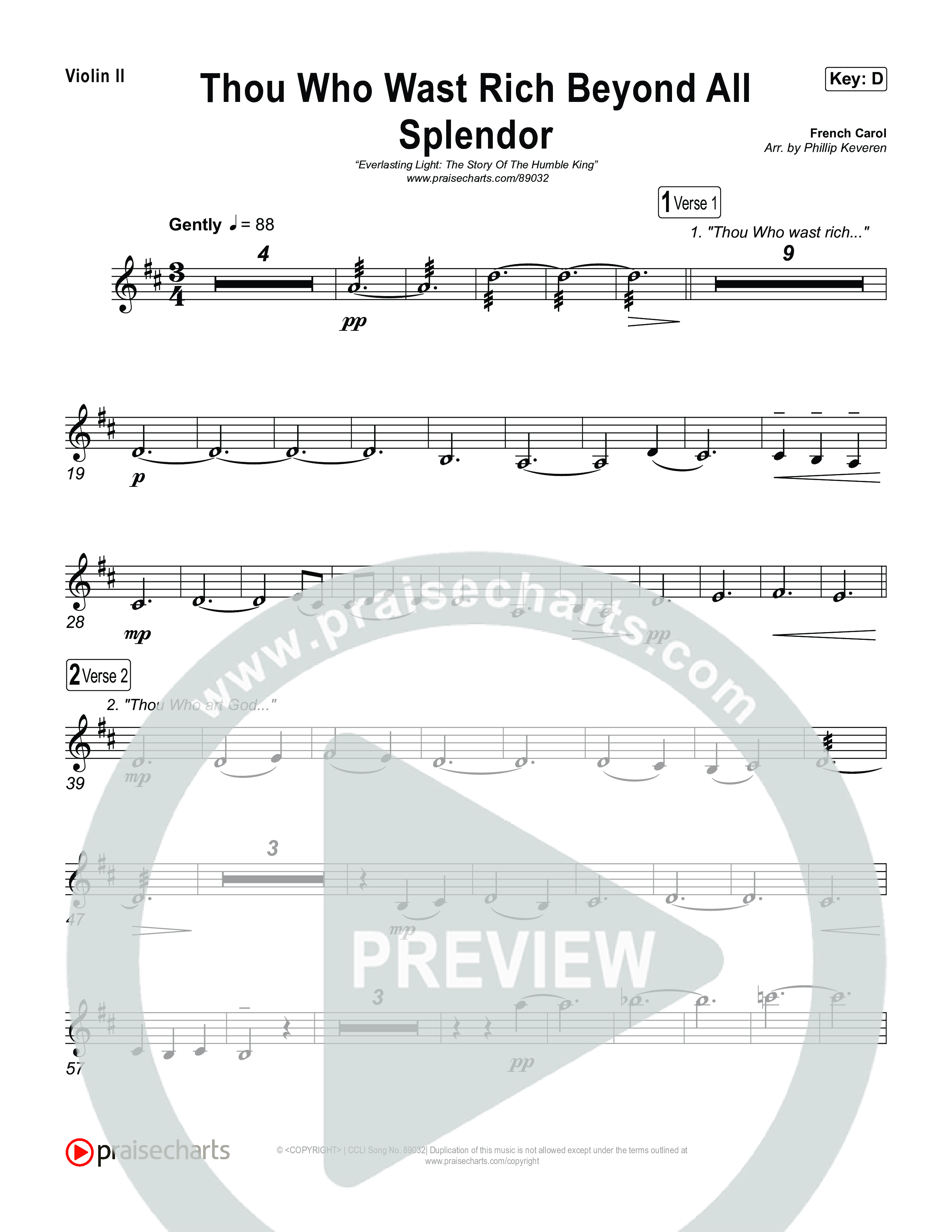 Thou Who Wast Rich String Pack (Museum Of The Bible / Arr. Phillip Keveren)