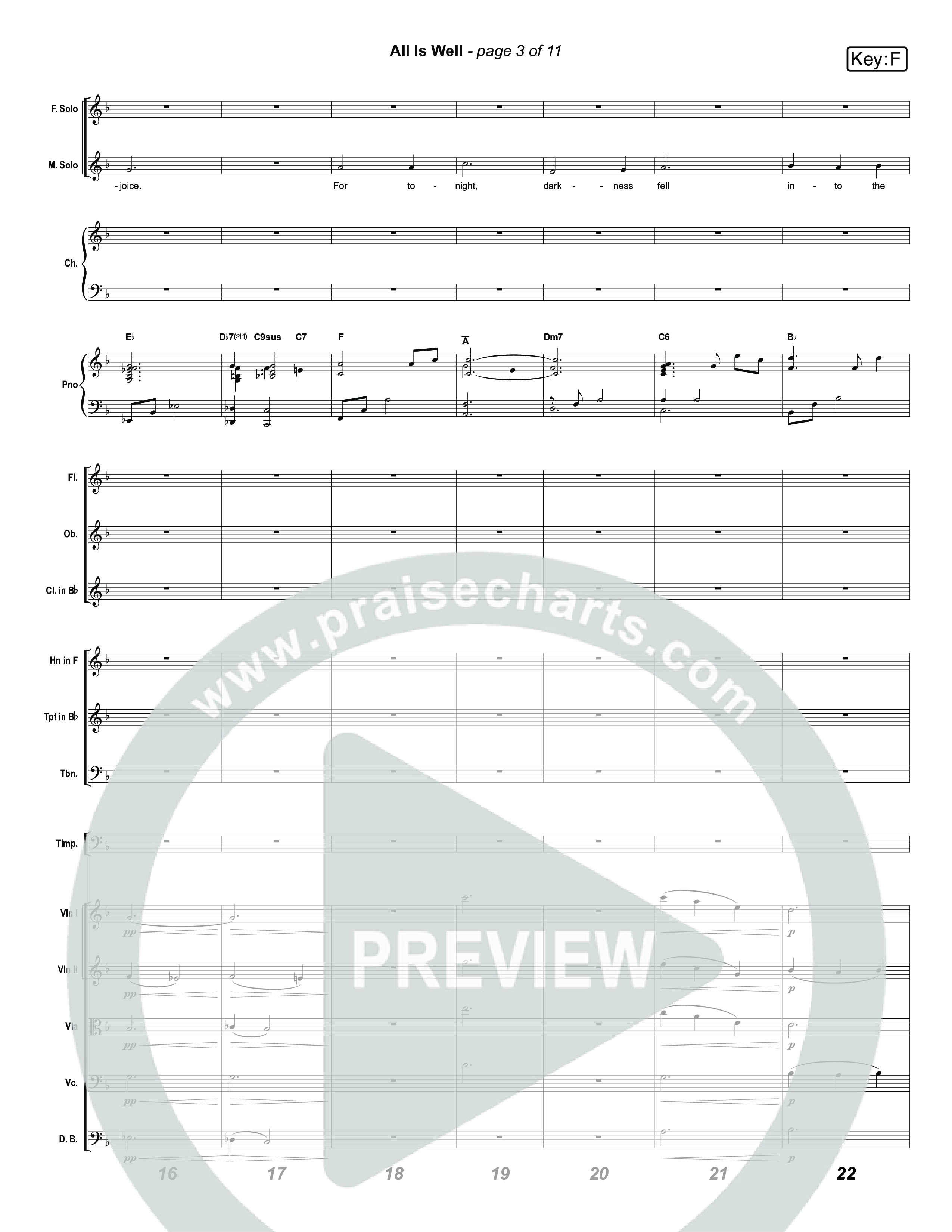 All Is Well Orchestration (Museum Of The Bible / Arr. Jared Haschek)