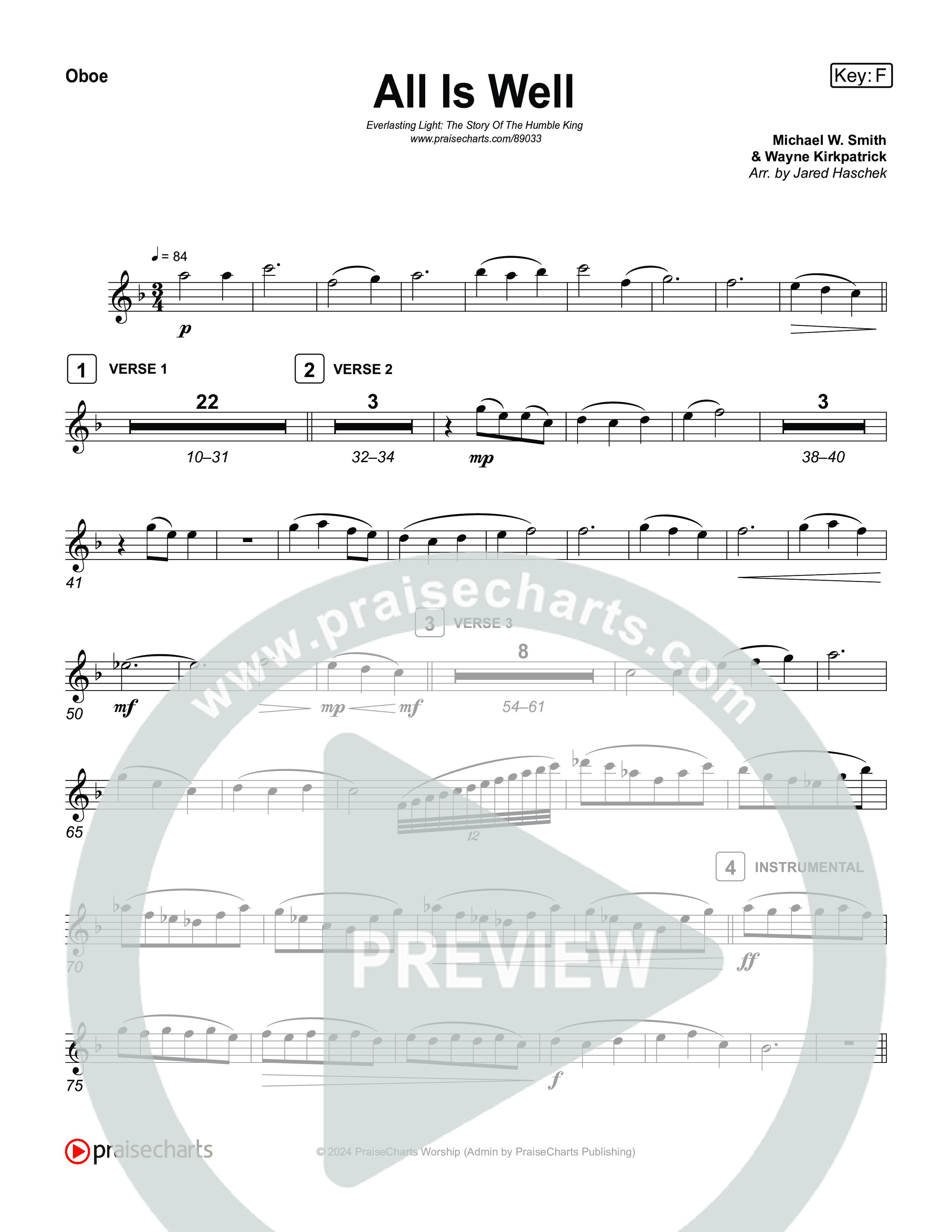 All Is Well Wind Pack (Museum Of The Bible / Arr. Jared Haschek)