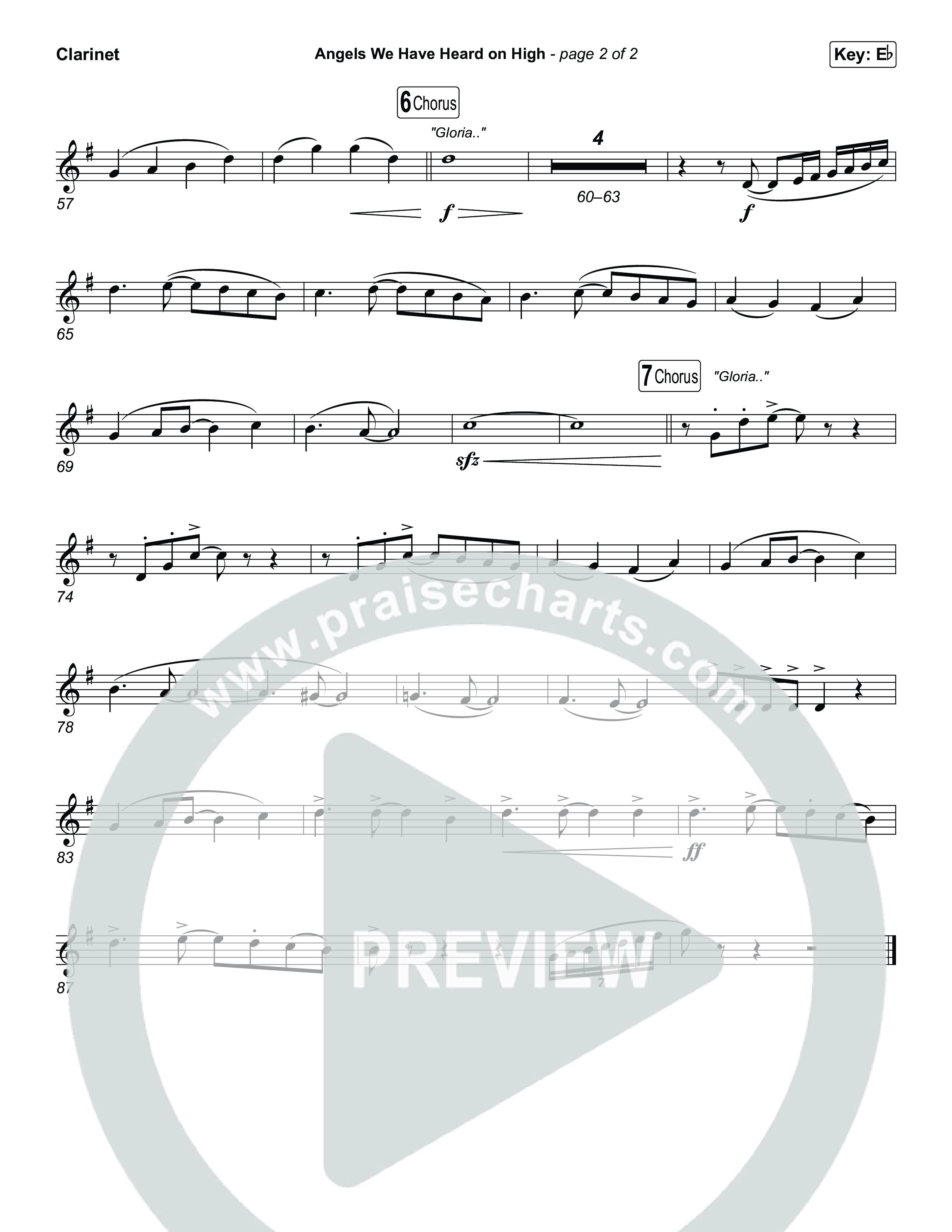 Angels We Have Heard On High Clarinet 1,2 (Museum Of The Bible)