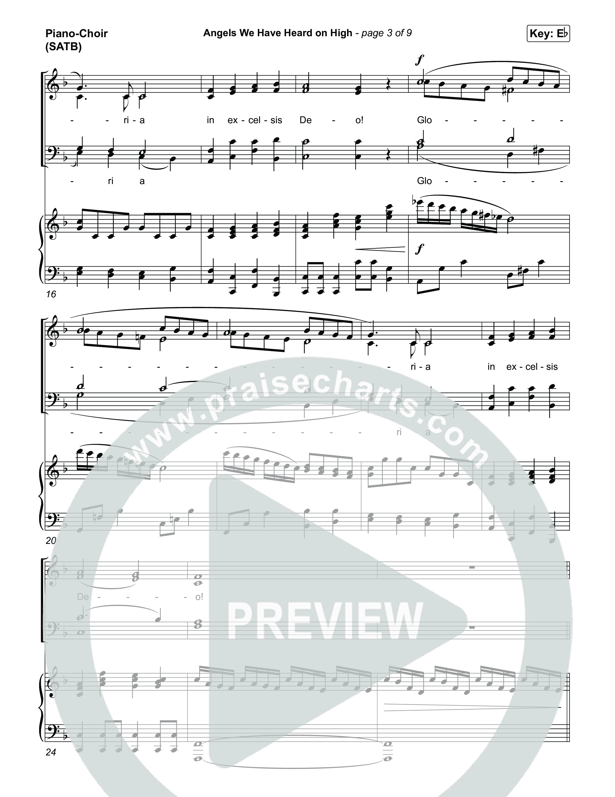 Angels We Have Heard On High Piano/Vocal (SATB) (Museum Of The Bible)