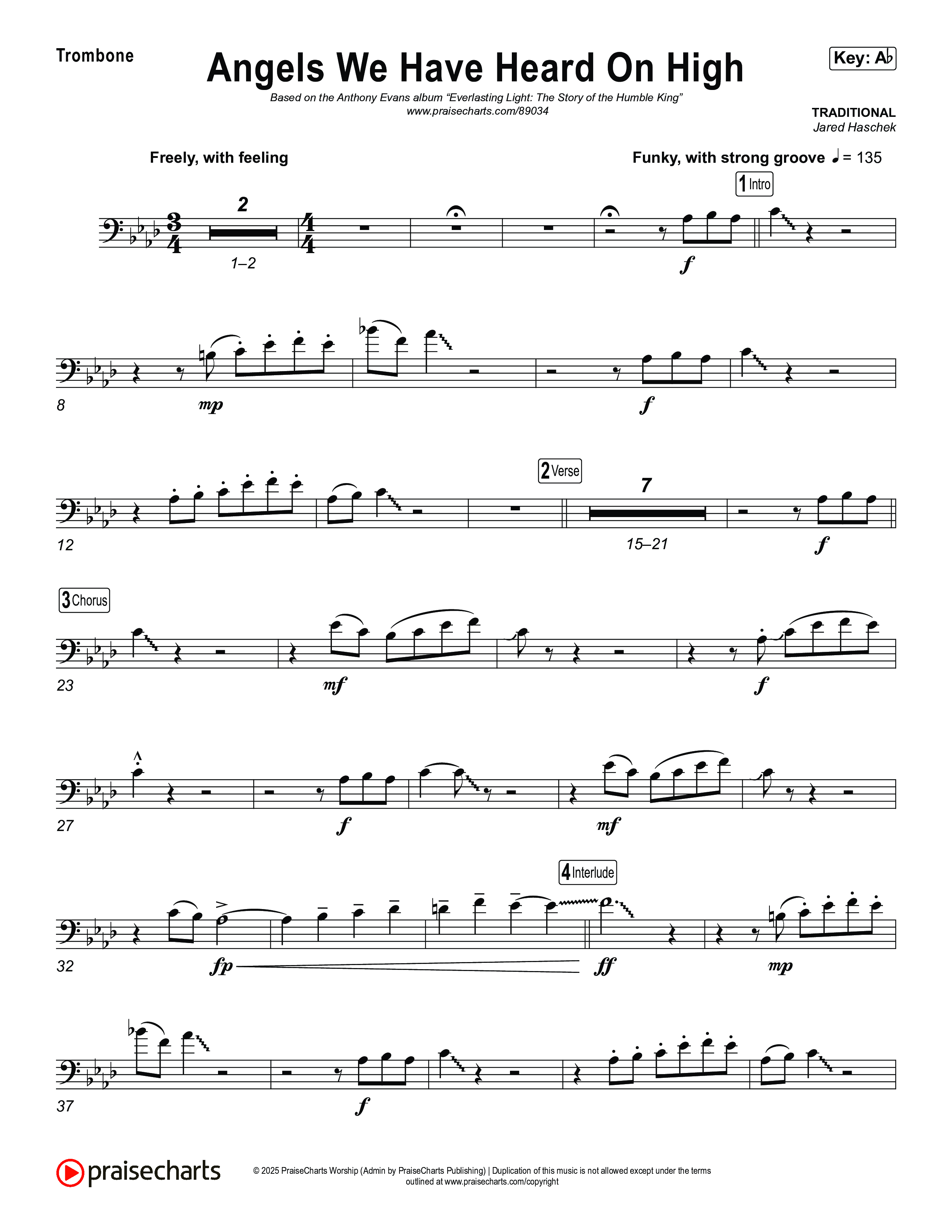 Angels We Have Heard On High Trombone 1,2 (Museum Of The Bible)