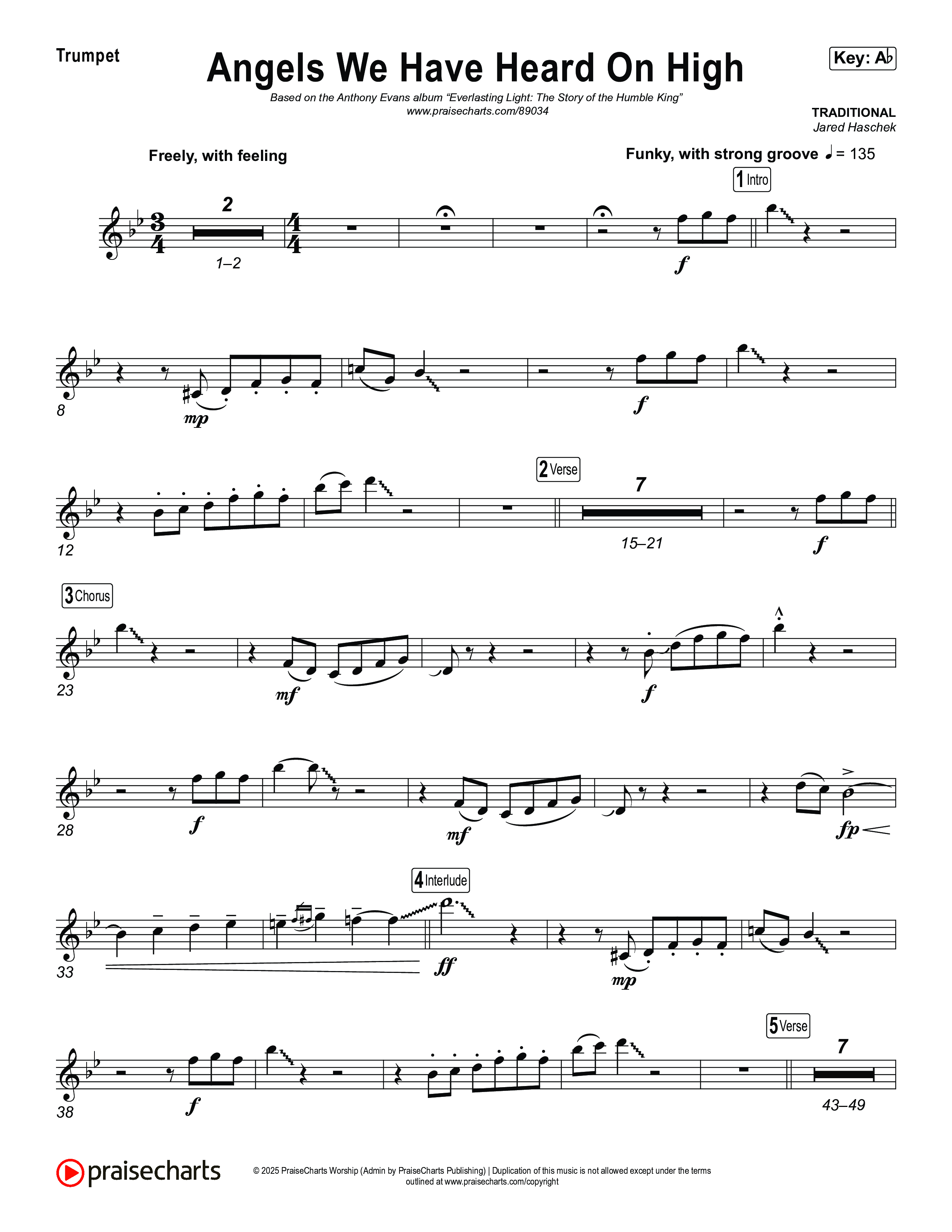 Angels We Have Heard On High Trumpet 1,2 (Museum Of The Bible)