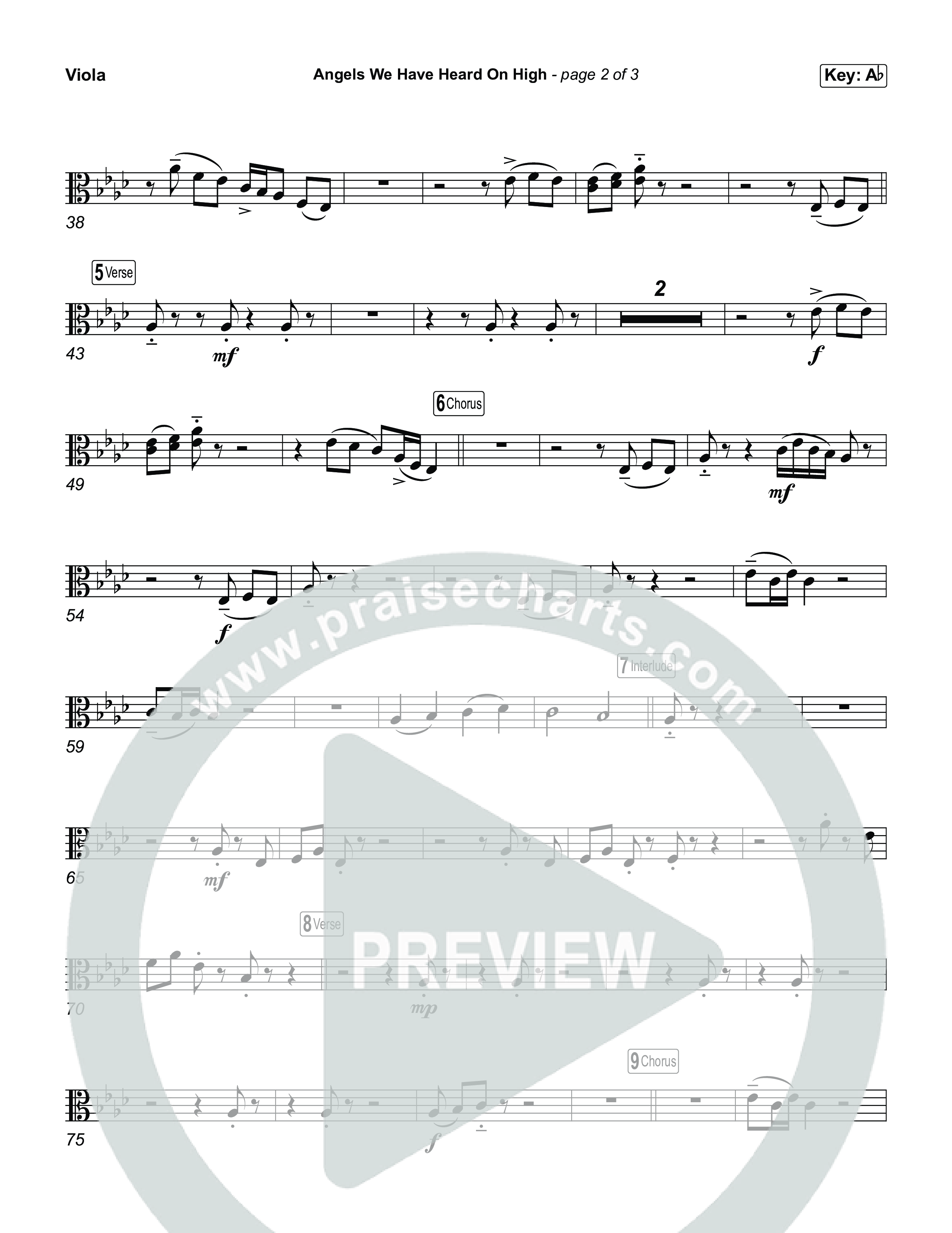 Angels We Have Heard On High Viola (Museum Of The Bible)