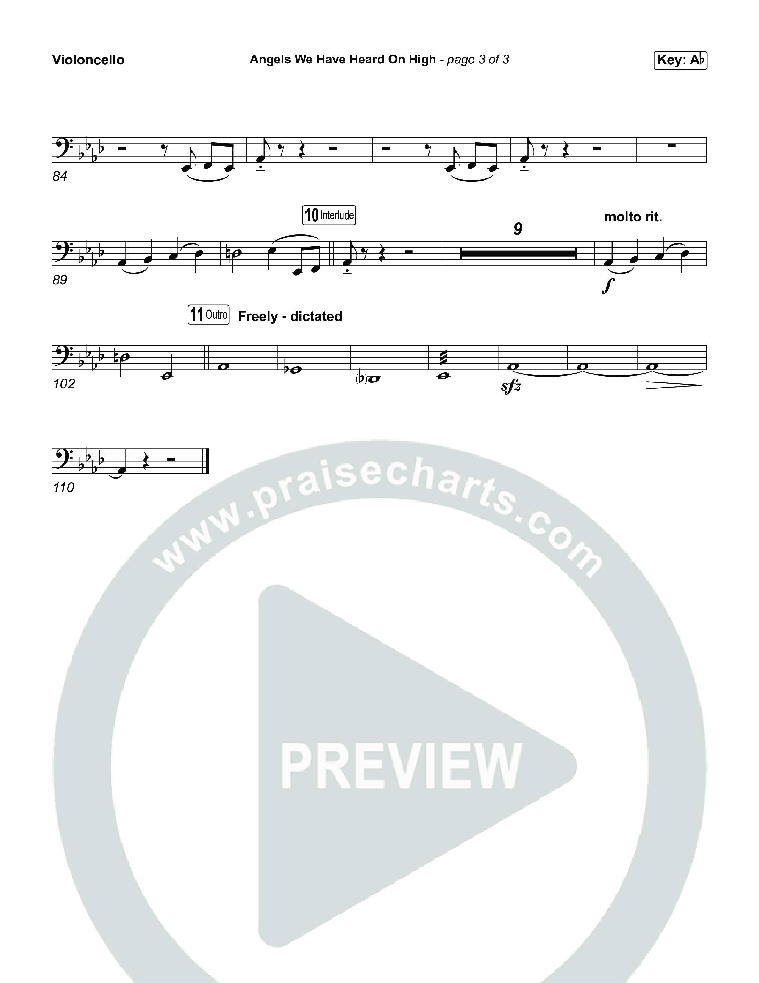 Angels We Have Heard On High Violincello (Museum Of The Bible)