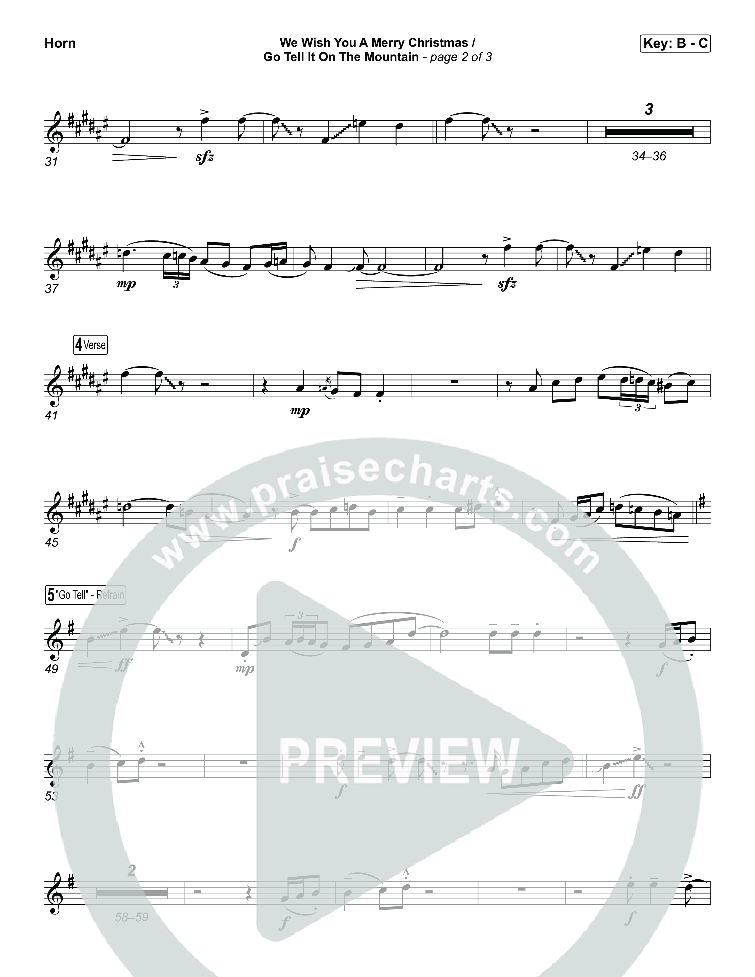 We Wish You A Merry Christmas/ Go Tell It On The Mountain Brass Pack (Museum Of The Bible / Arr. Jared Haschek)