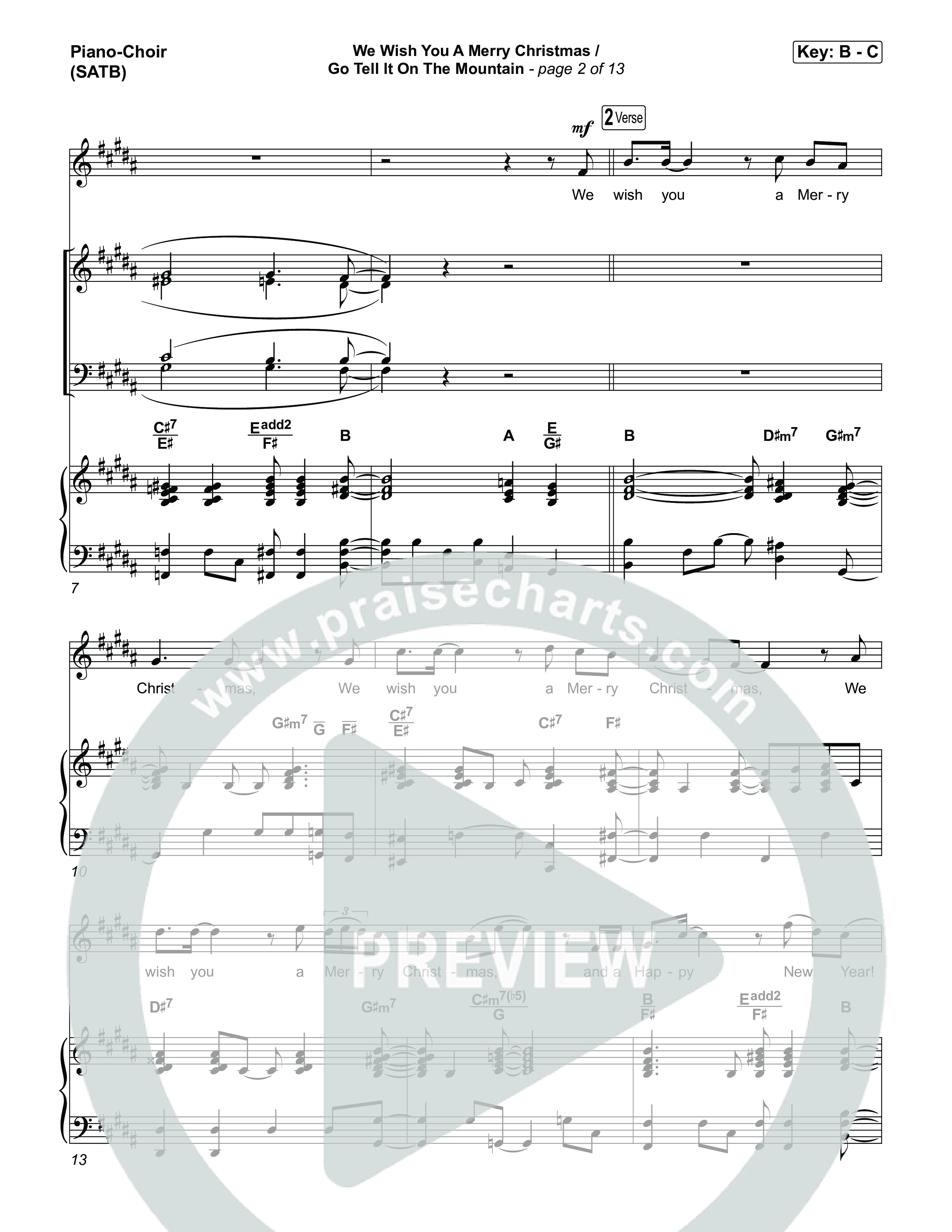 We Wish You A Merry Christmas/ Go Tell It On The Mountain Piano/Vocal Pack (Museum Of The Bible / Arr. Jared Haschek)