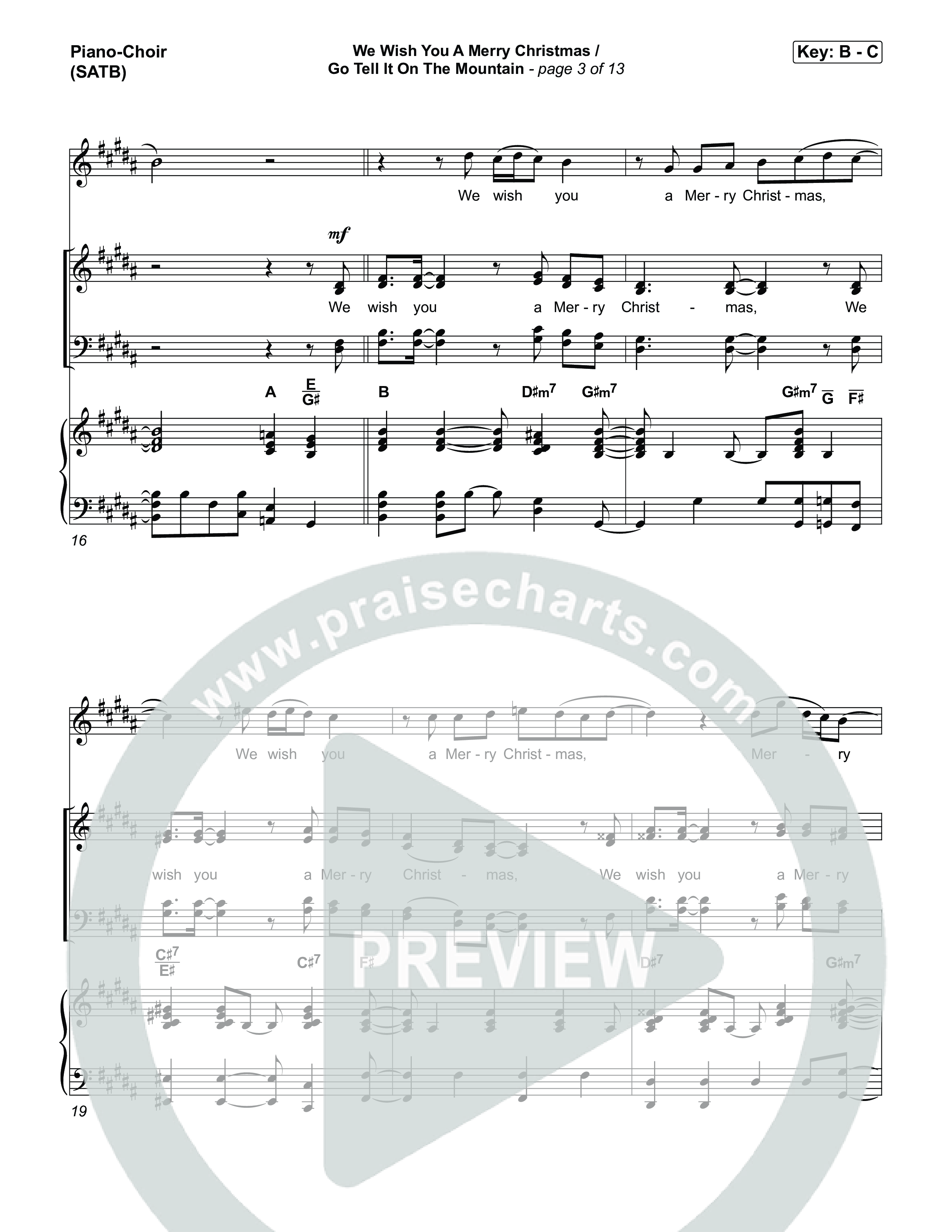 We Wish You A Merry Christmas/ Go Tell It On The Mountain Piano/Vocal Pack (Museum Of The Bible / Arr. Jared Haschek)