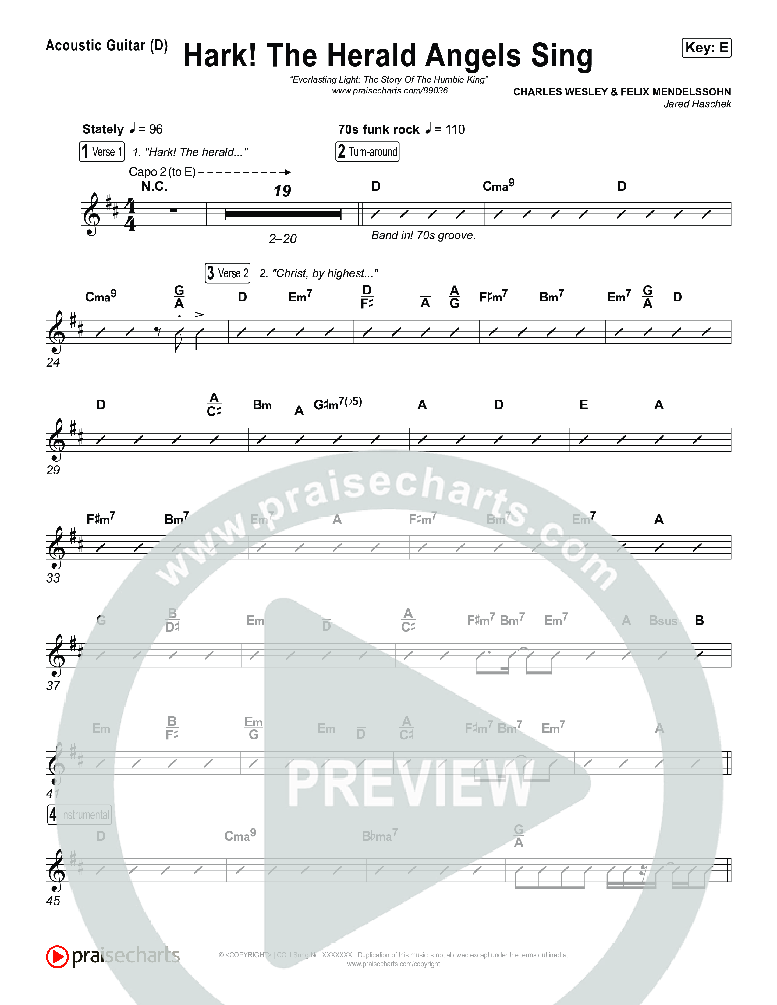 Hark The Herald Angels Sing Rhythm Chart (Museum Of The Bible / Arr. Jared Haschek)