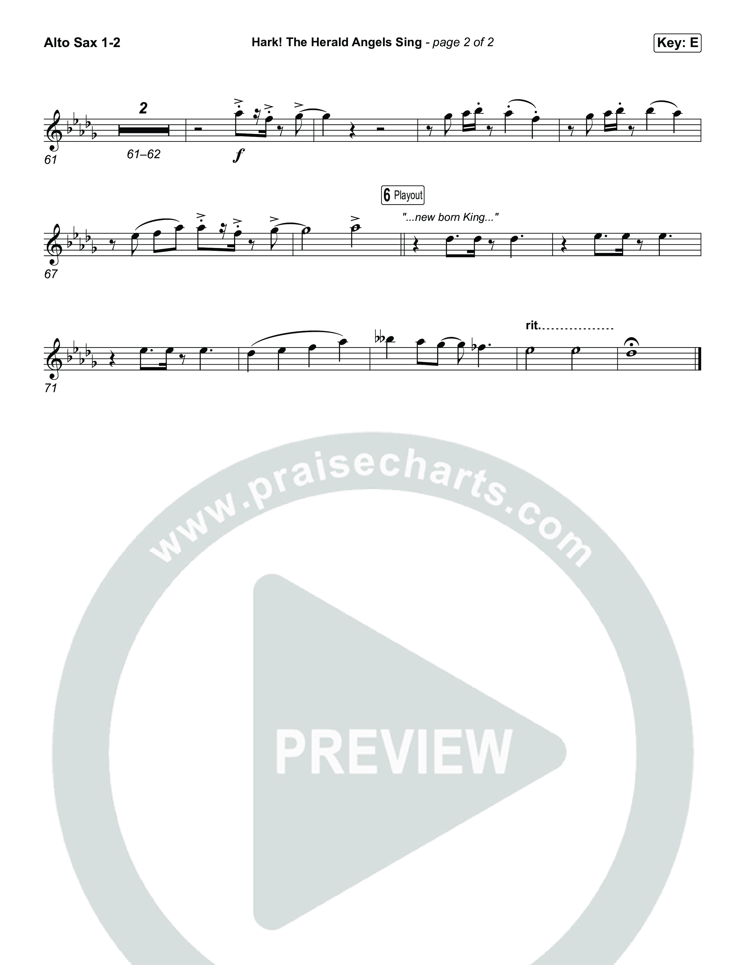 Hark The Herald Angels Sing Alto Sax 1,2 (Museum Of The Bible / Arr. Jared Haschek)