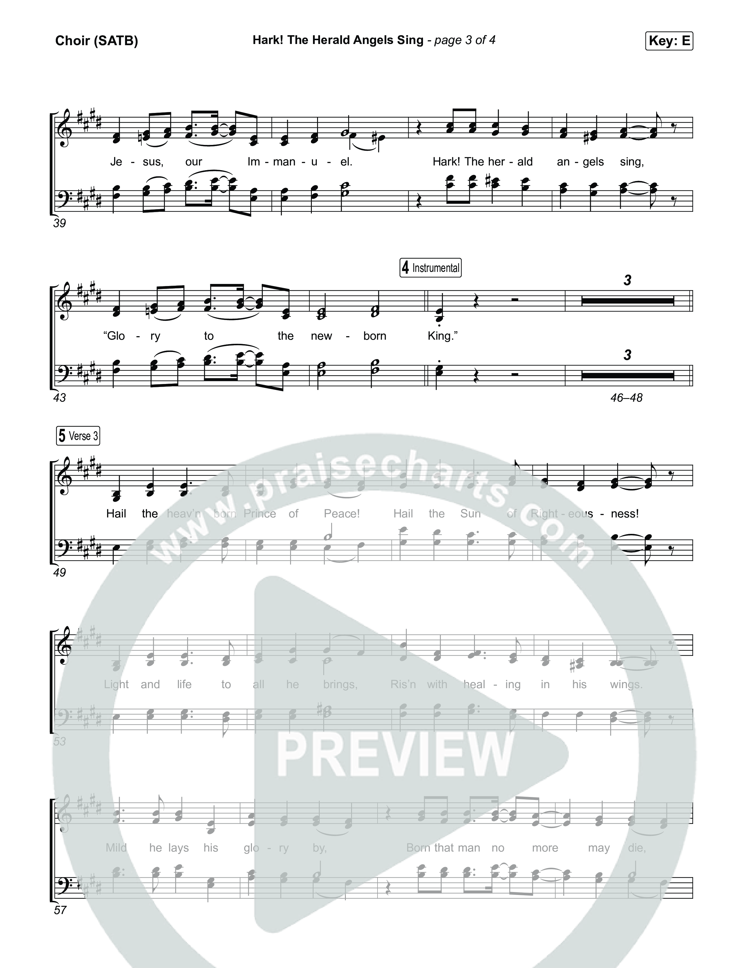 Hark The Herald Angels Sing Choir Sheet (SATB) (Museum Of The Bible / Arr. Jared Haschek)