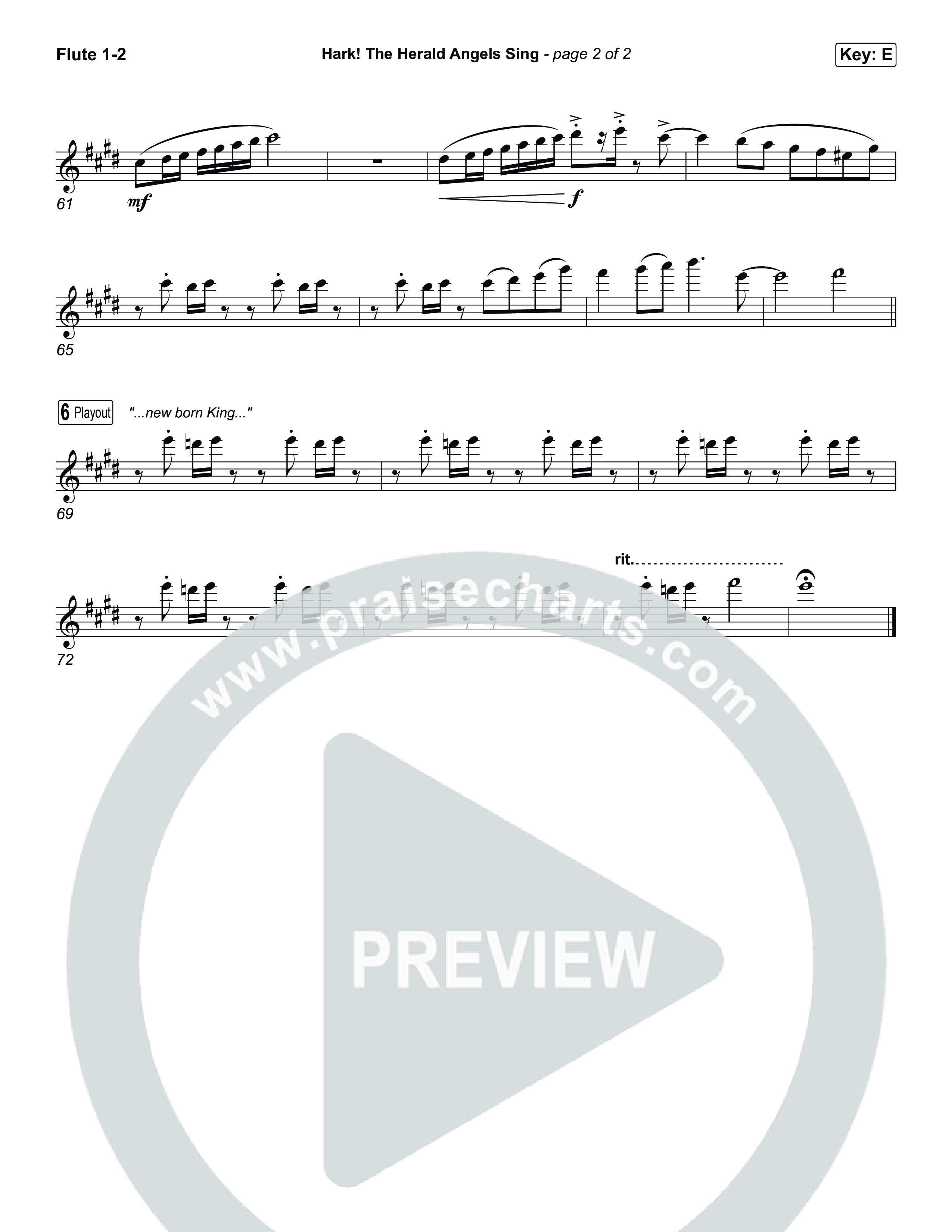 Hark The Herald Angels Sing Flute 1,2 (Museum Of The Bible / Arr. Jared Haschek)