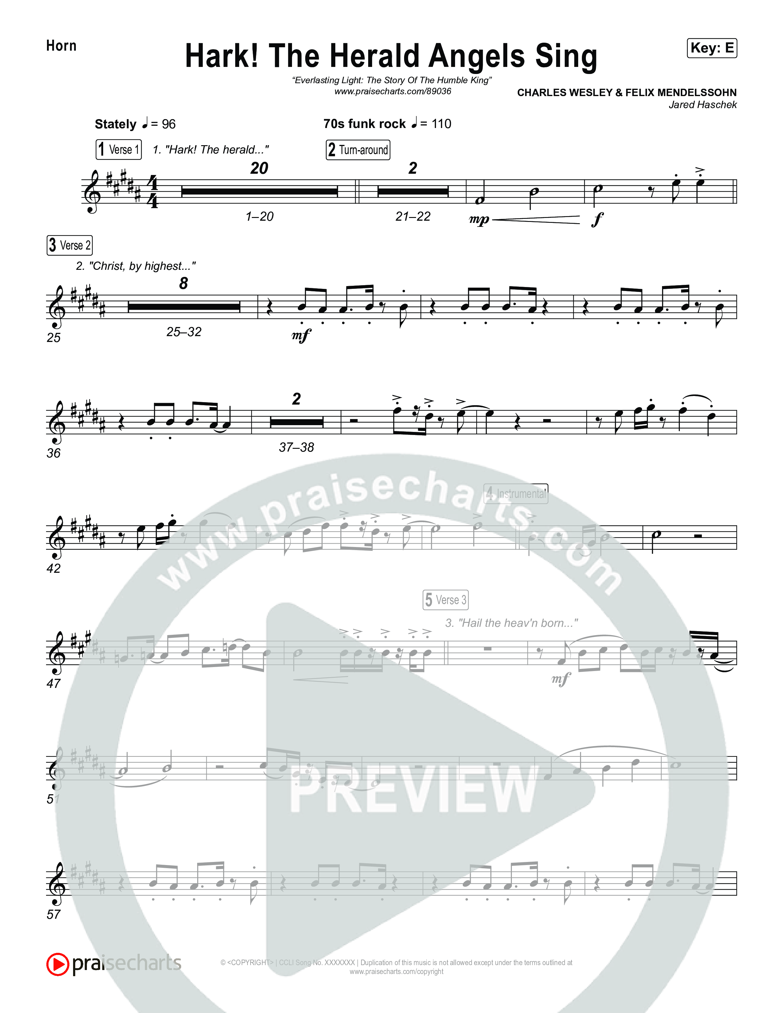 Hark The Herald Angels Sing French Horn (Museum Of The Bible / Arr. Jared Haschek)