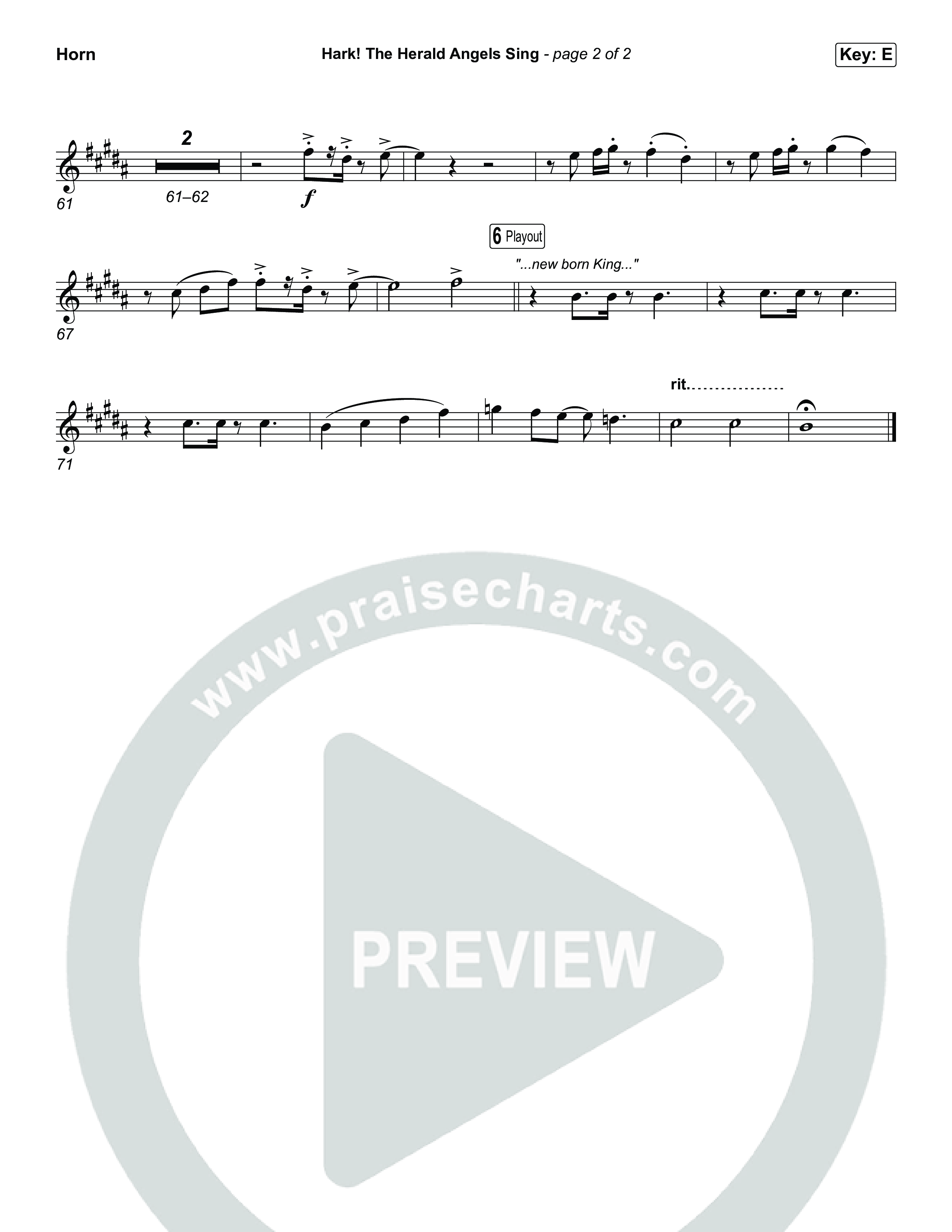 Hark The Herald Angels Sing French Horn (Museum Of The Bible / Arr. Jared Haschek)