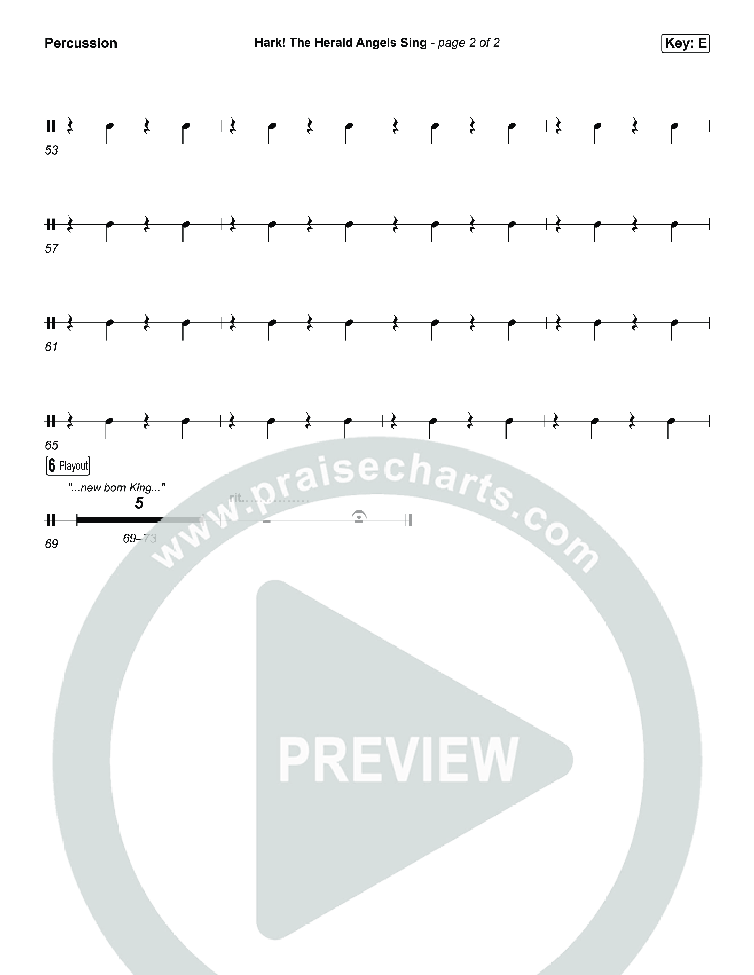 Hark The Herald Angels Sing Percussion (Museum Of The Bible / Arr. Jared Haschek)