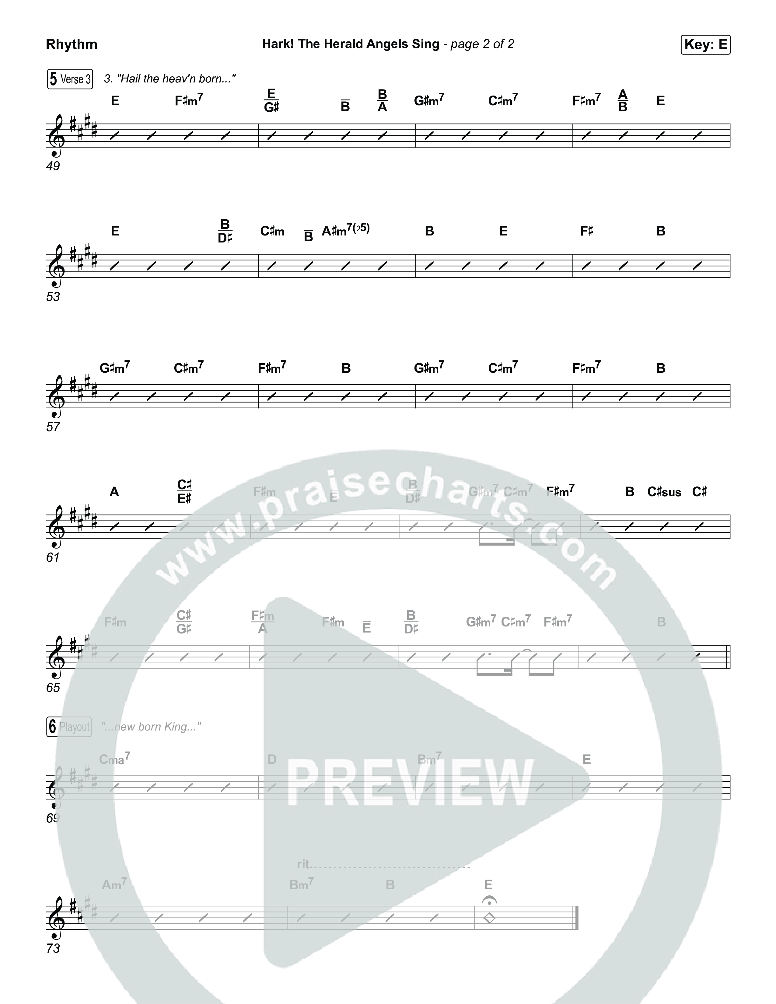 Hark The Herald Angels Sing Rhythm Chart (Museum Of The Bible / Arr. Jared Haschek)